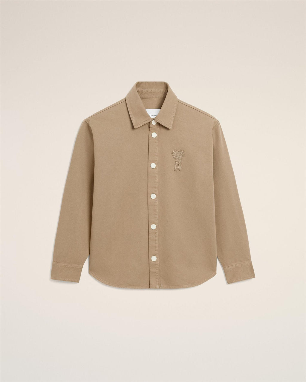 ADC crochet LOGO COTTON TWILL OVERSHIRT TAUPE