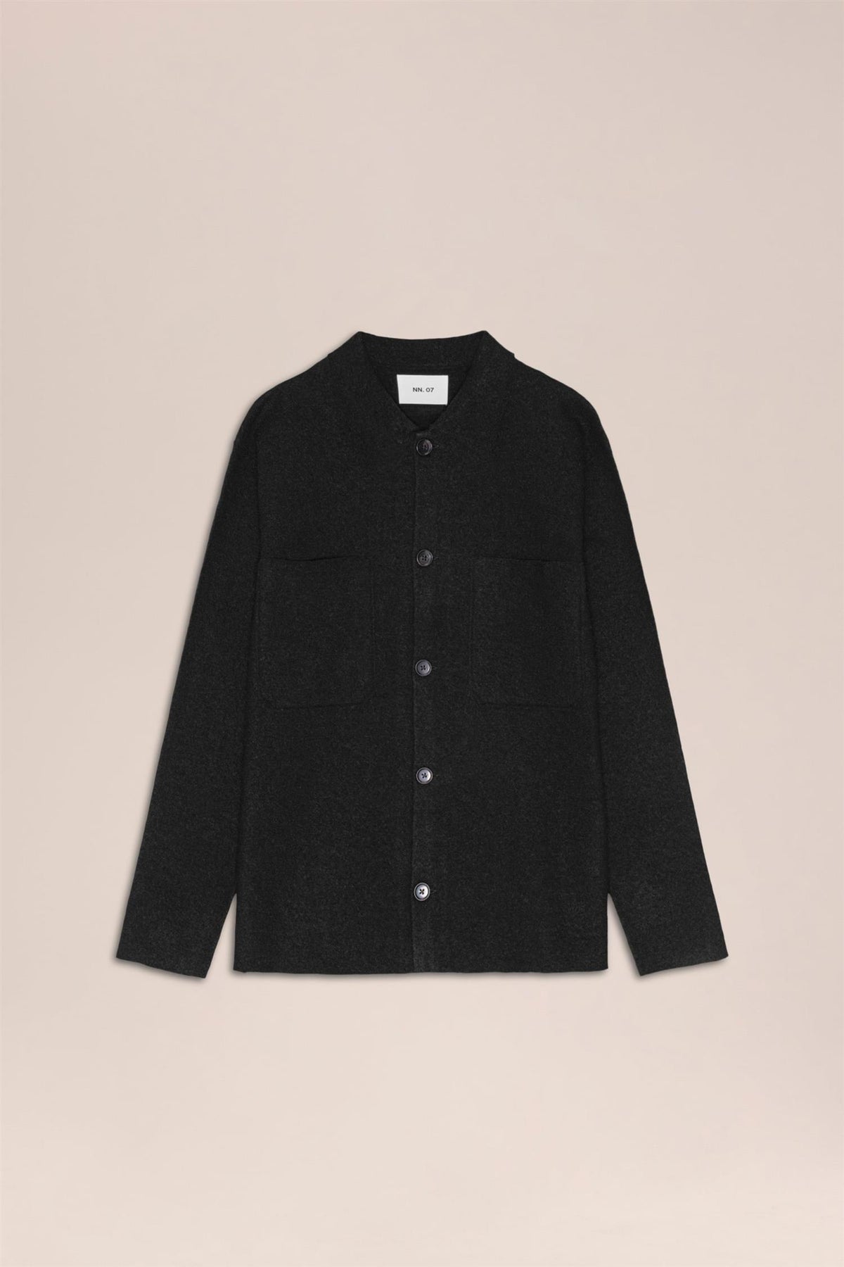 Jonas 6398 Boiled Merino Overshirt Black