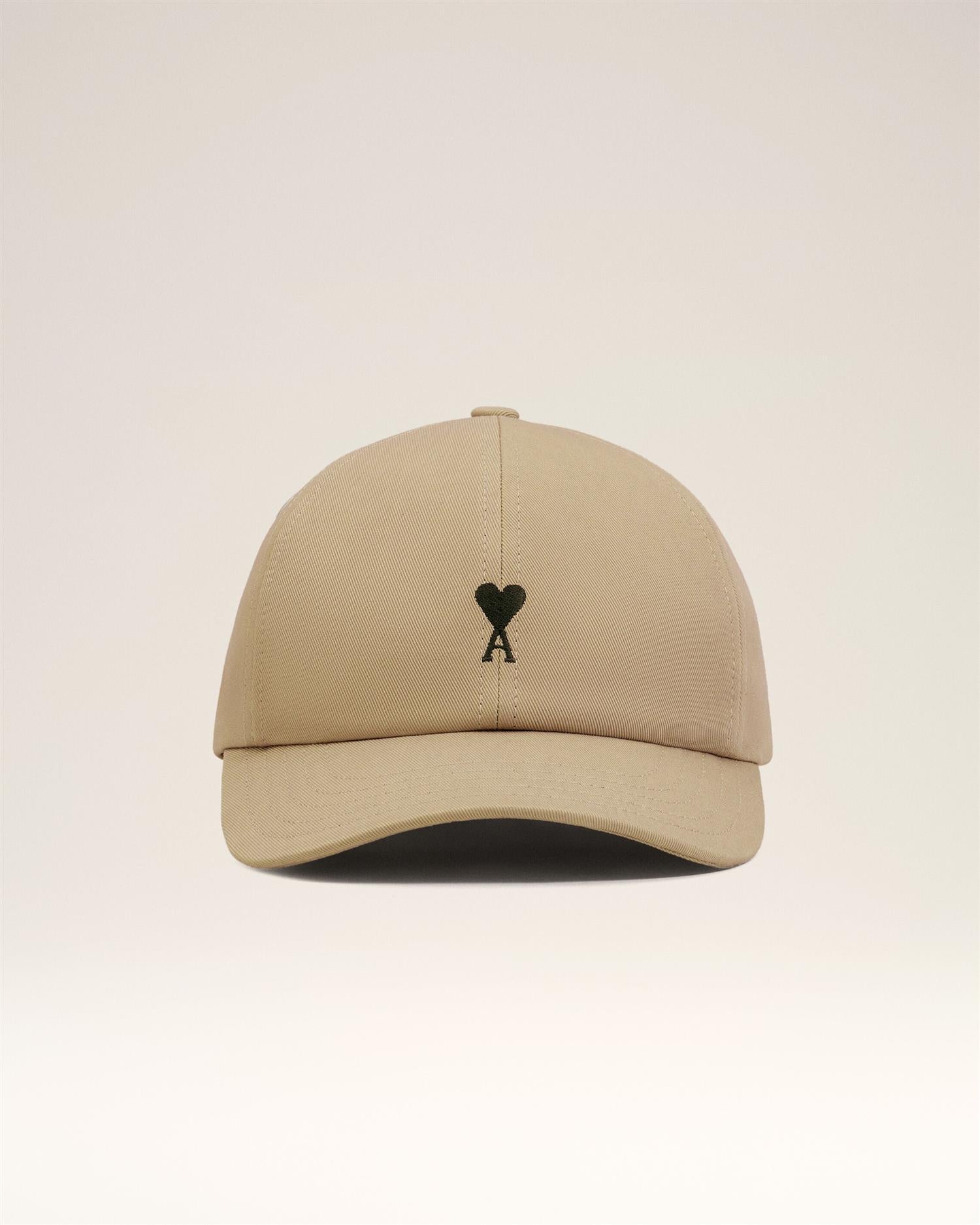 EMBROIDERED AMI DE COEUR LOGO CAP TAUPE BEIGE