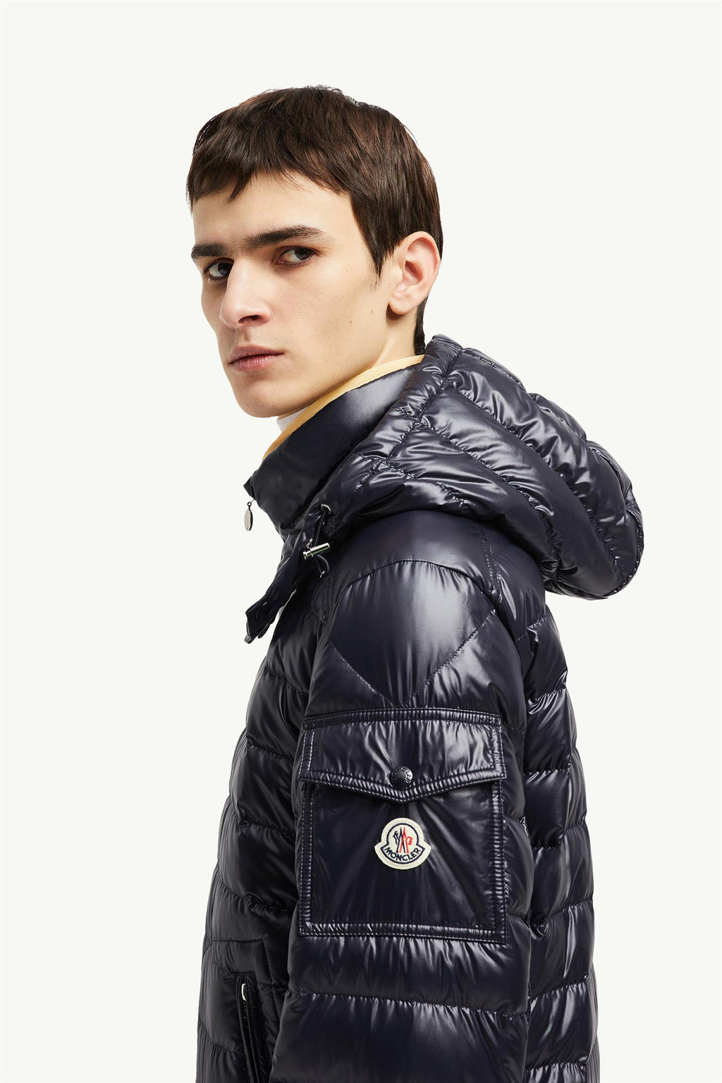 Lauros Hooded Down Jacket Navy
