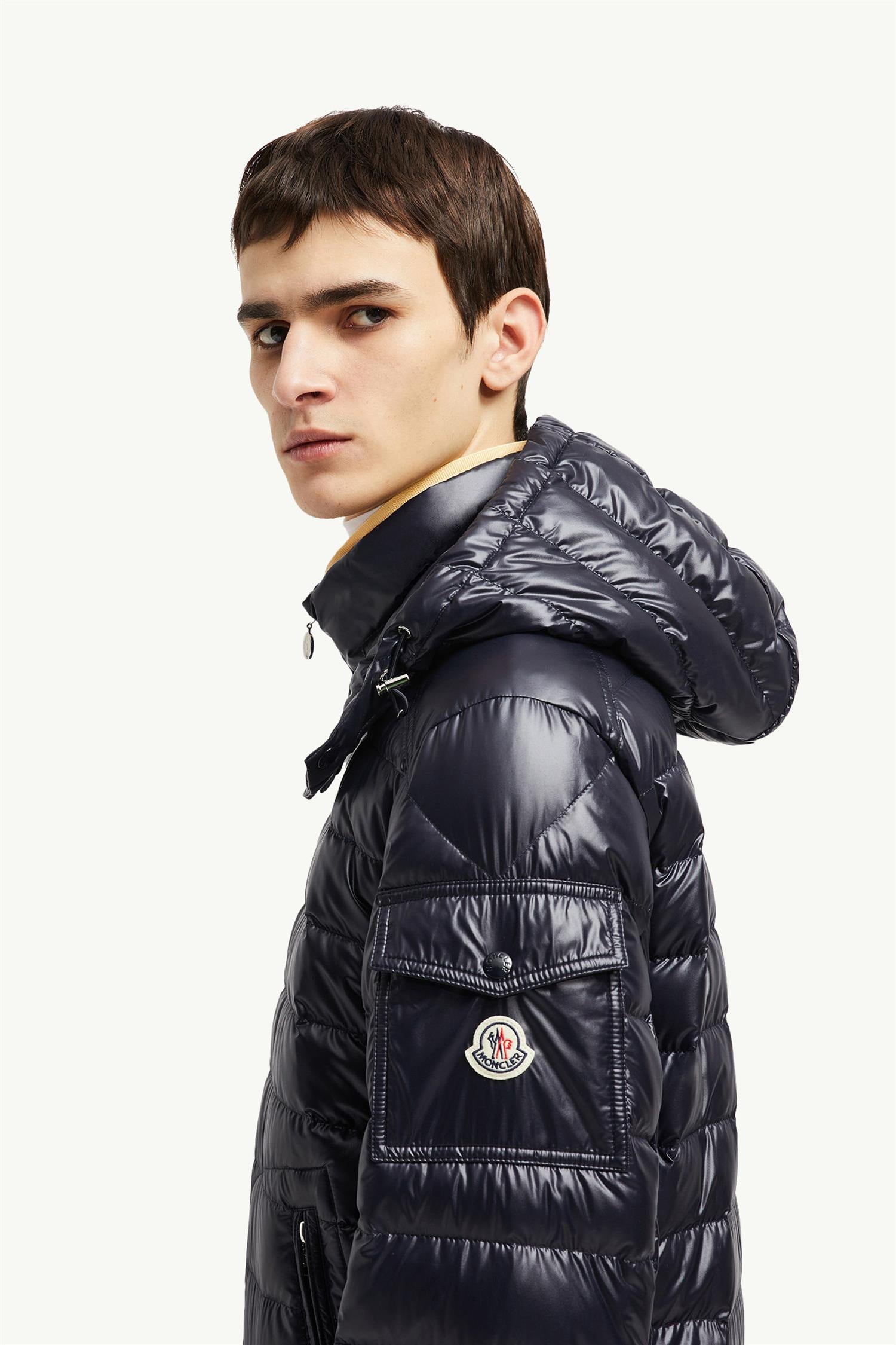 Lauros Hooded Down Jacket Navy