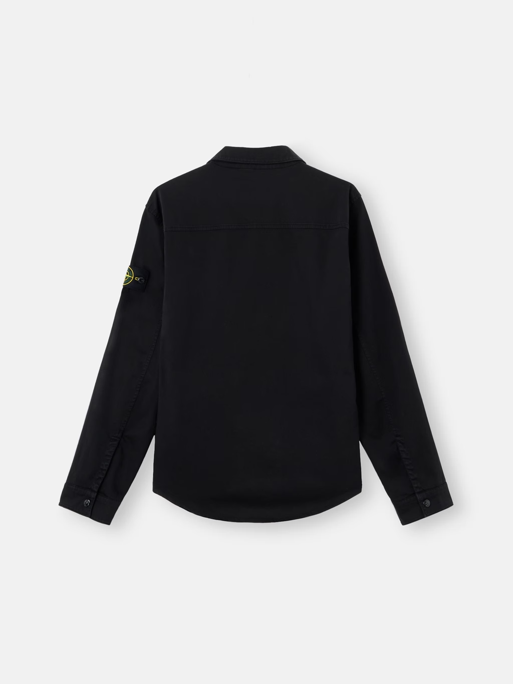 ORGANIC COTTON SATIN OVERSHIRT BLACK