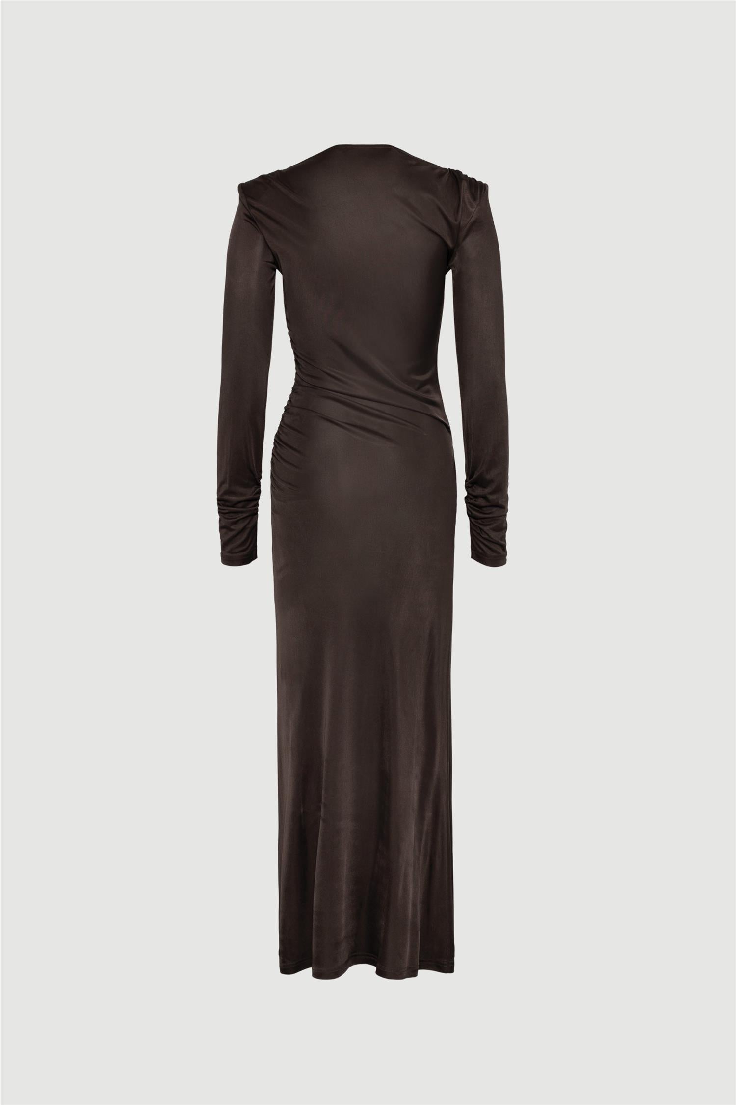 San Dona Viscose Dress Brown
