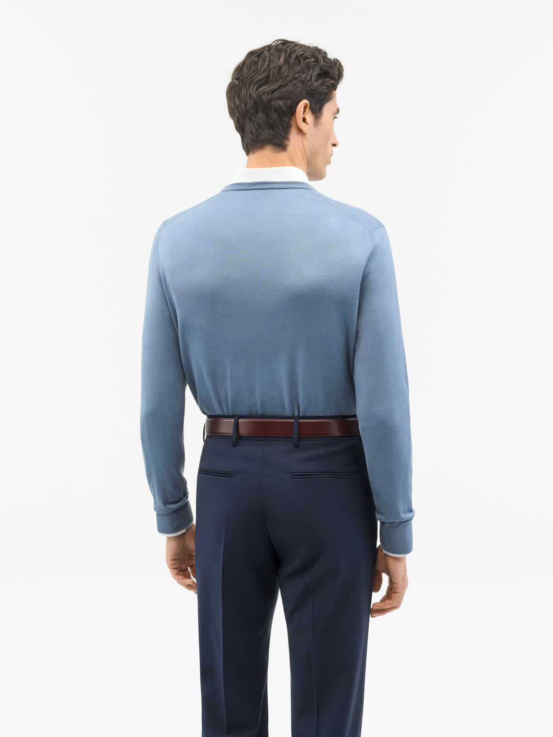 Connor RWS Merino Wool Sweater Light Blue