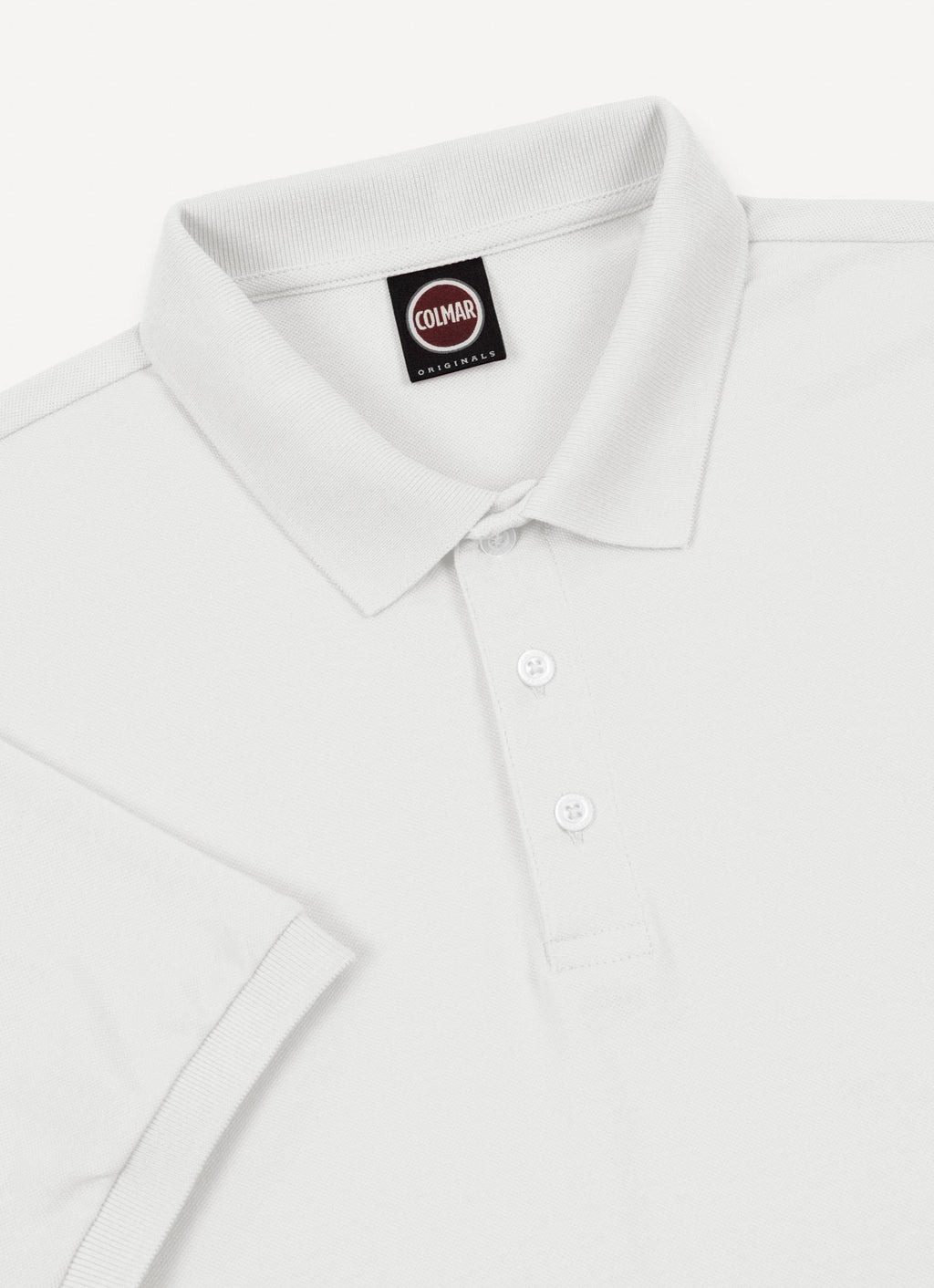 STRETCH Cotton PIQUÉ POLO T-shirt WHITE