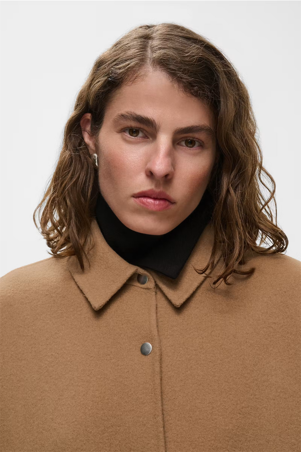 Jocasta Wool Blend Jacket Dark Camel