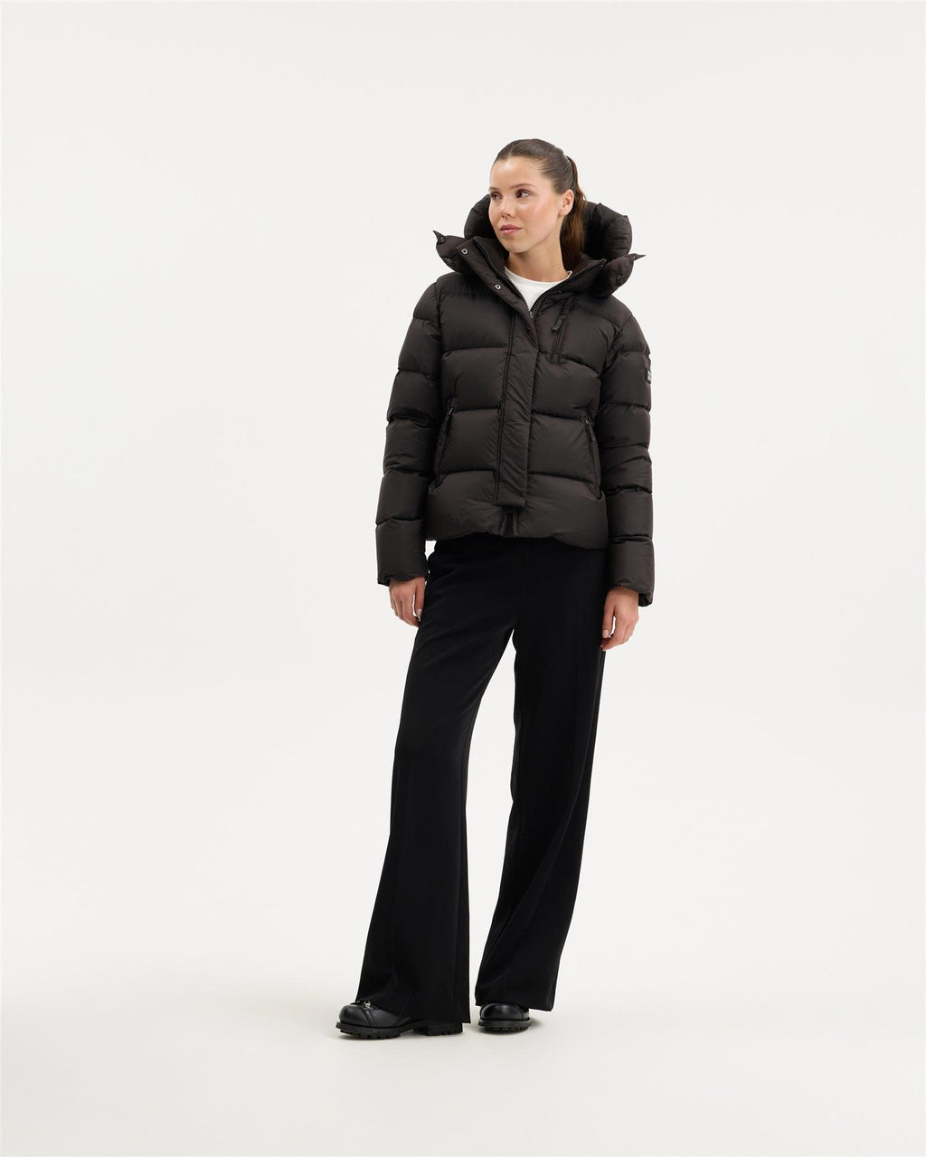 Stella Short Down Jacket Deep Brown