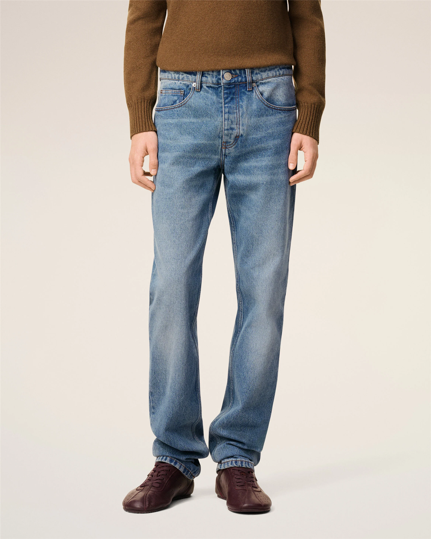 CLASSIC FIT JEANS USED BLUE