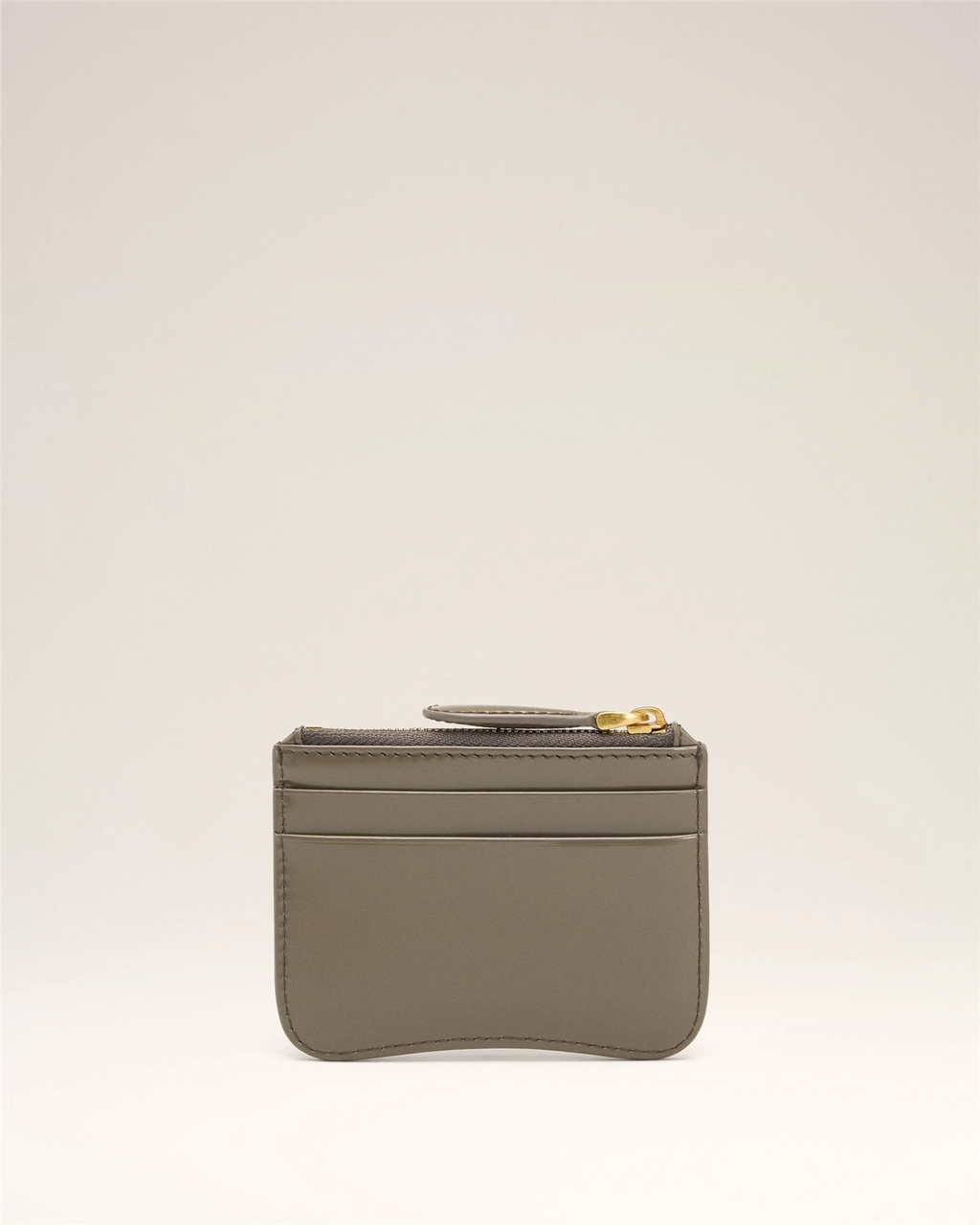 ZIPPED LEATHER ADC CARD HOLDER CARBONE