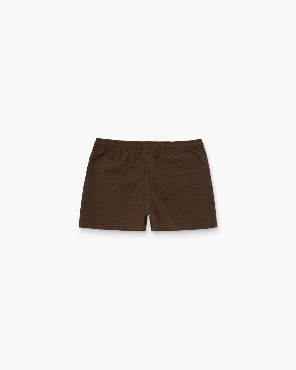 Calo Seersucker Swim Shorts Brown