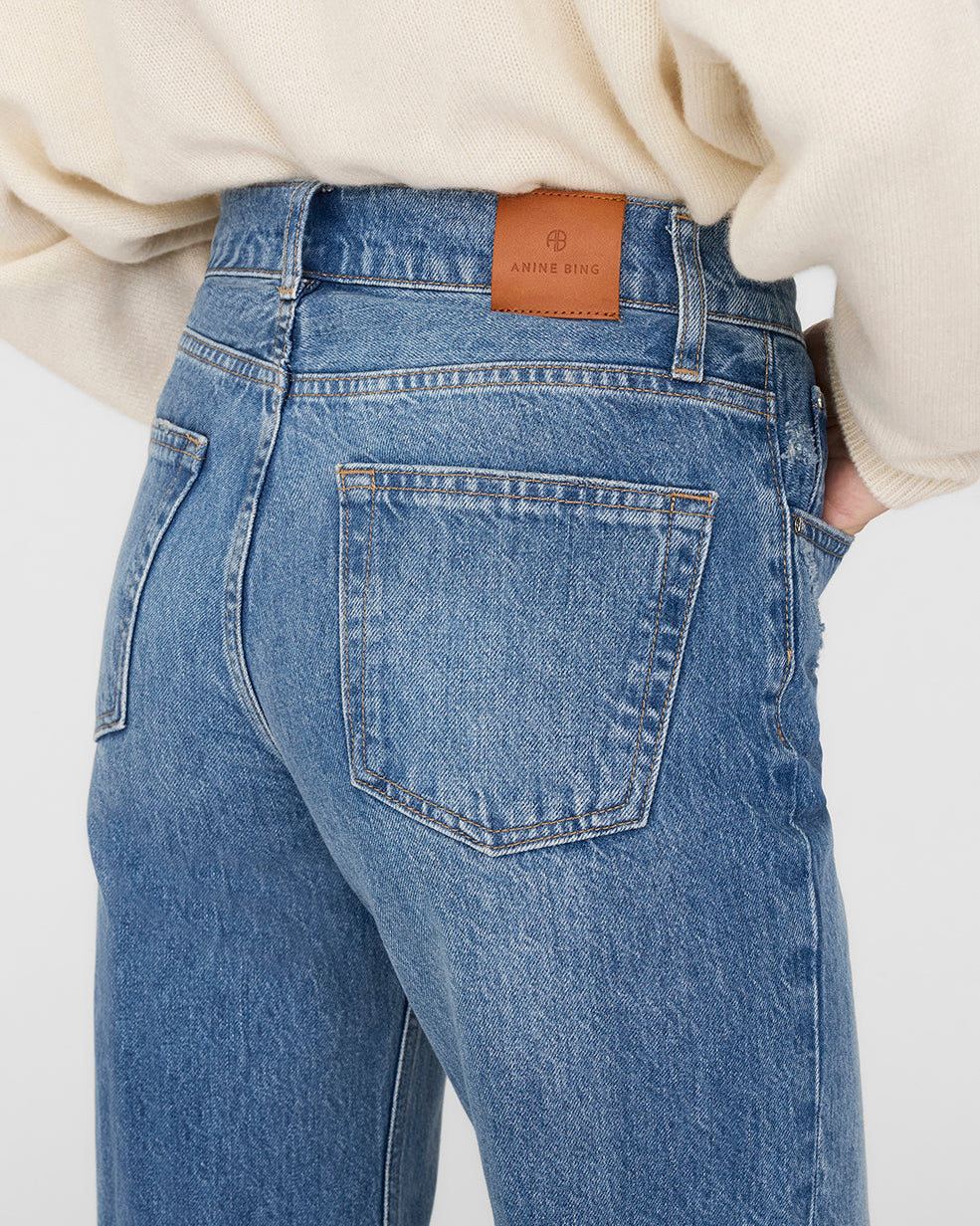 HUGH RELAXED WIDE JEANS PANAMA BLUE