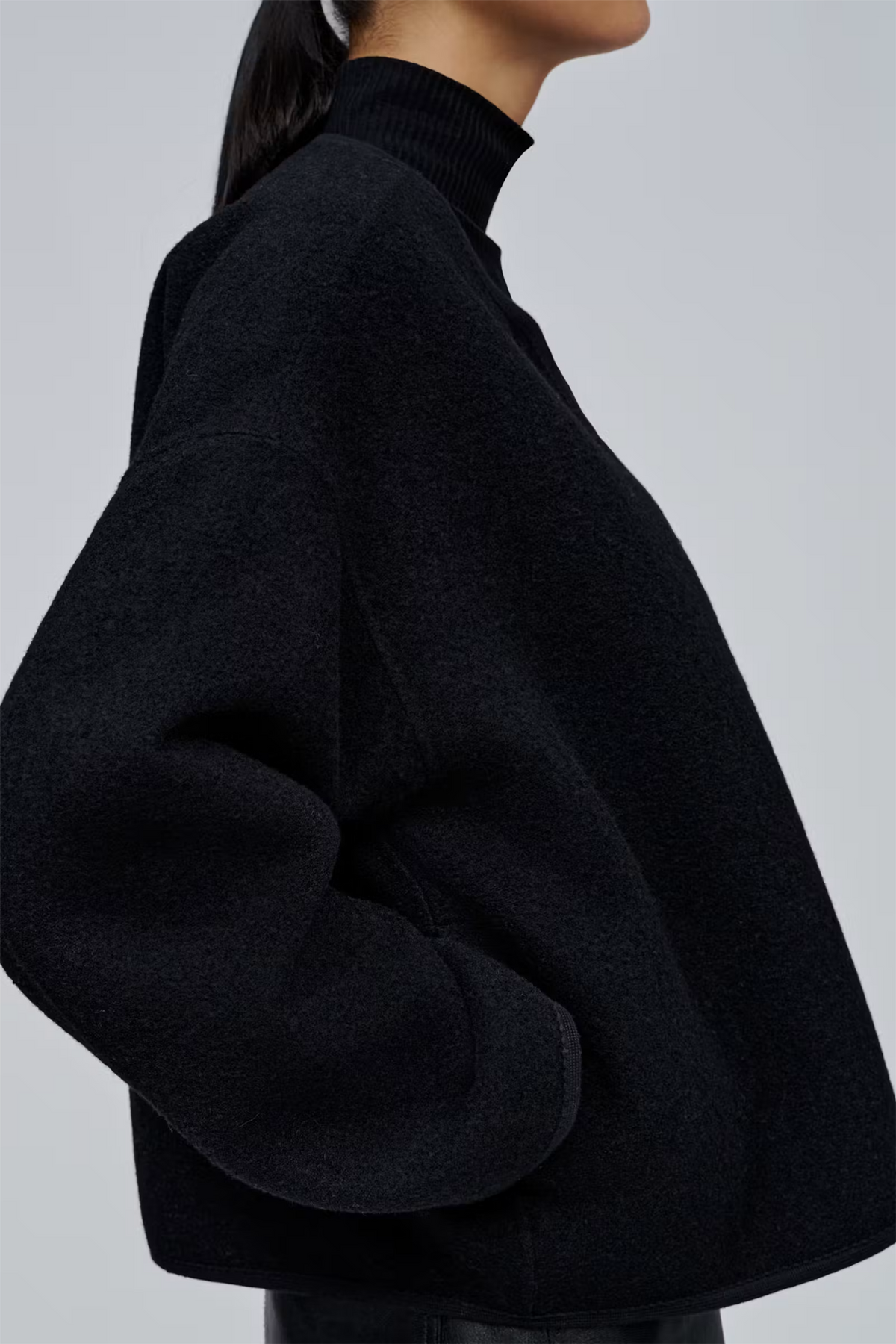 Juventa Wool Blend Jacket Black