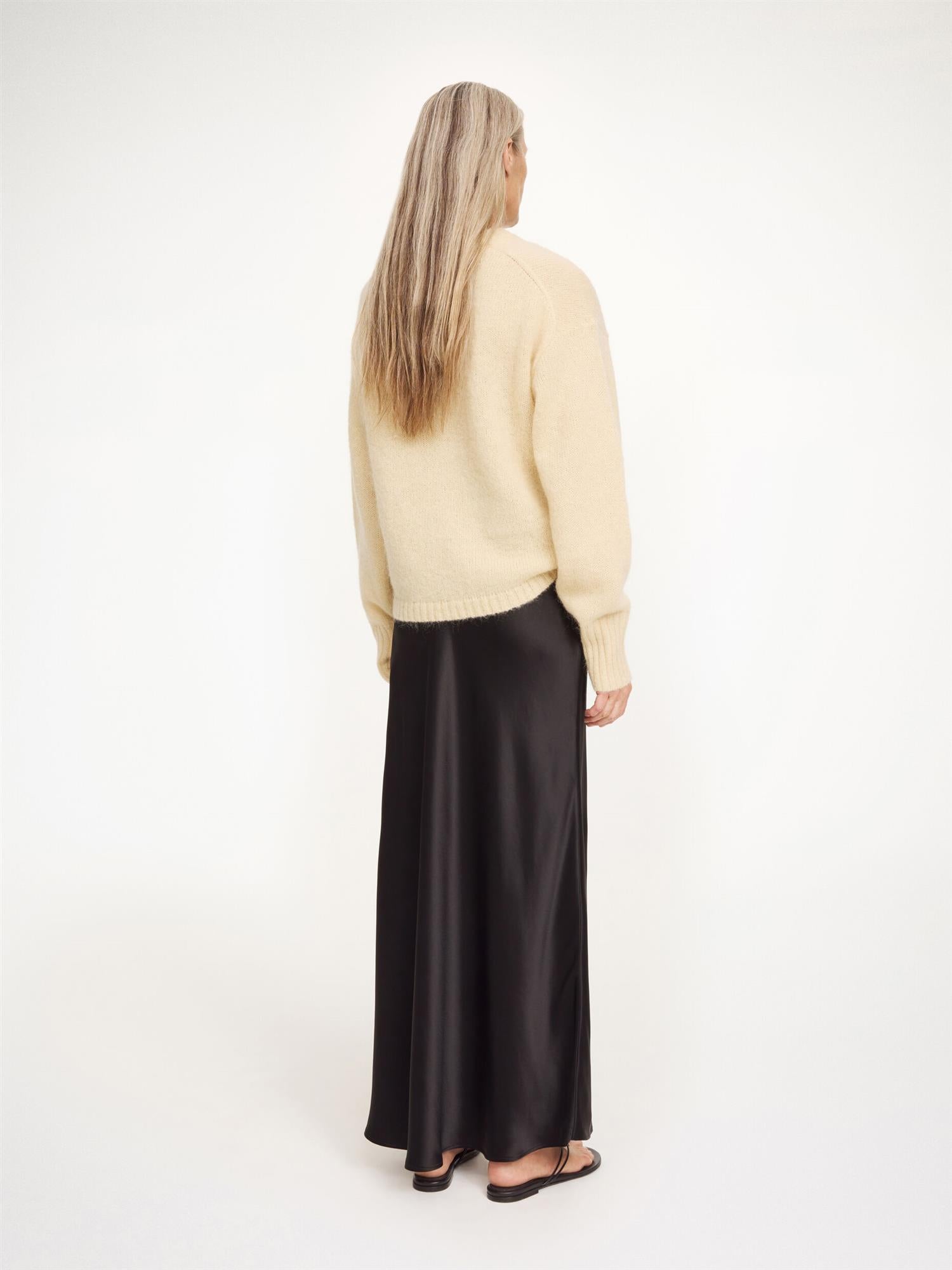ERIKA VISCOSE MAXI SKIRT Black