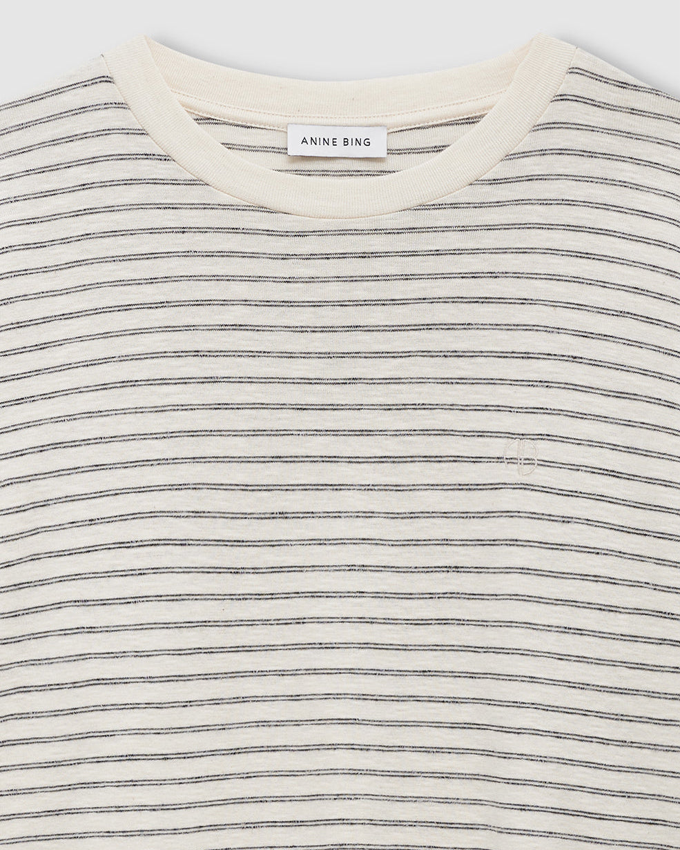 CADE T-SHIRT BLACK STRIPE