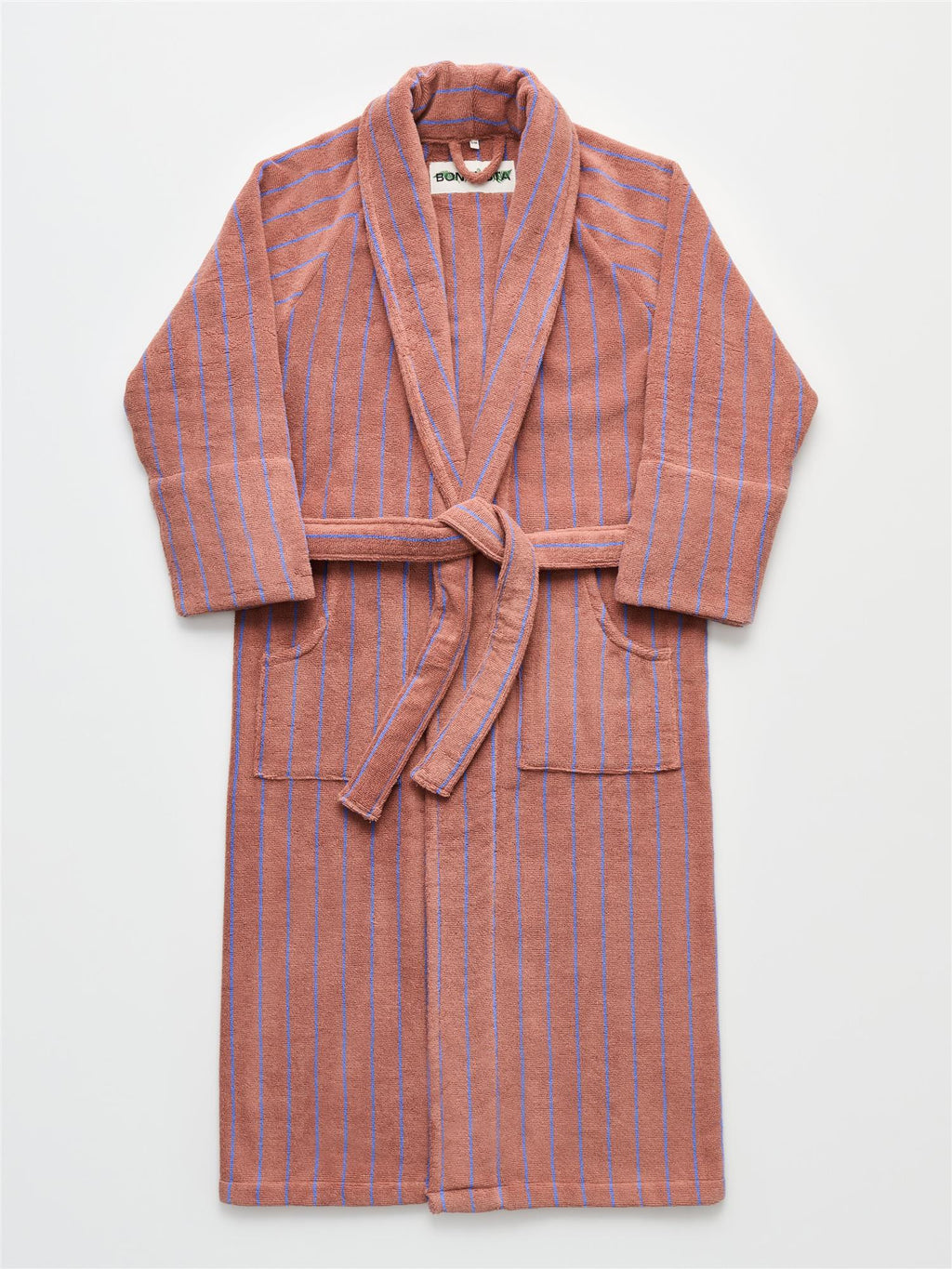 NARAM BATHROBE camel/ultramarine