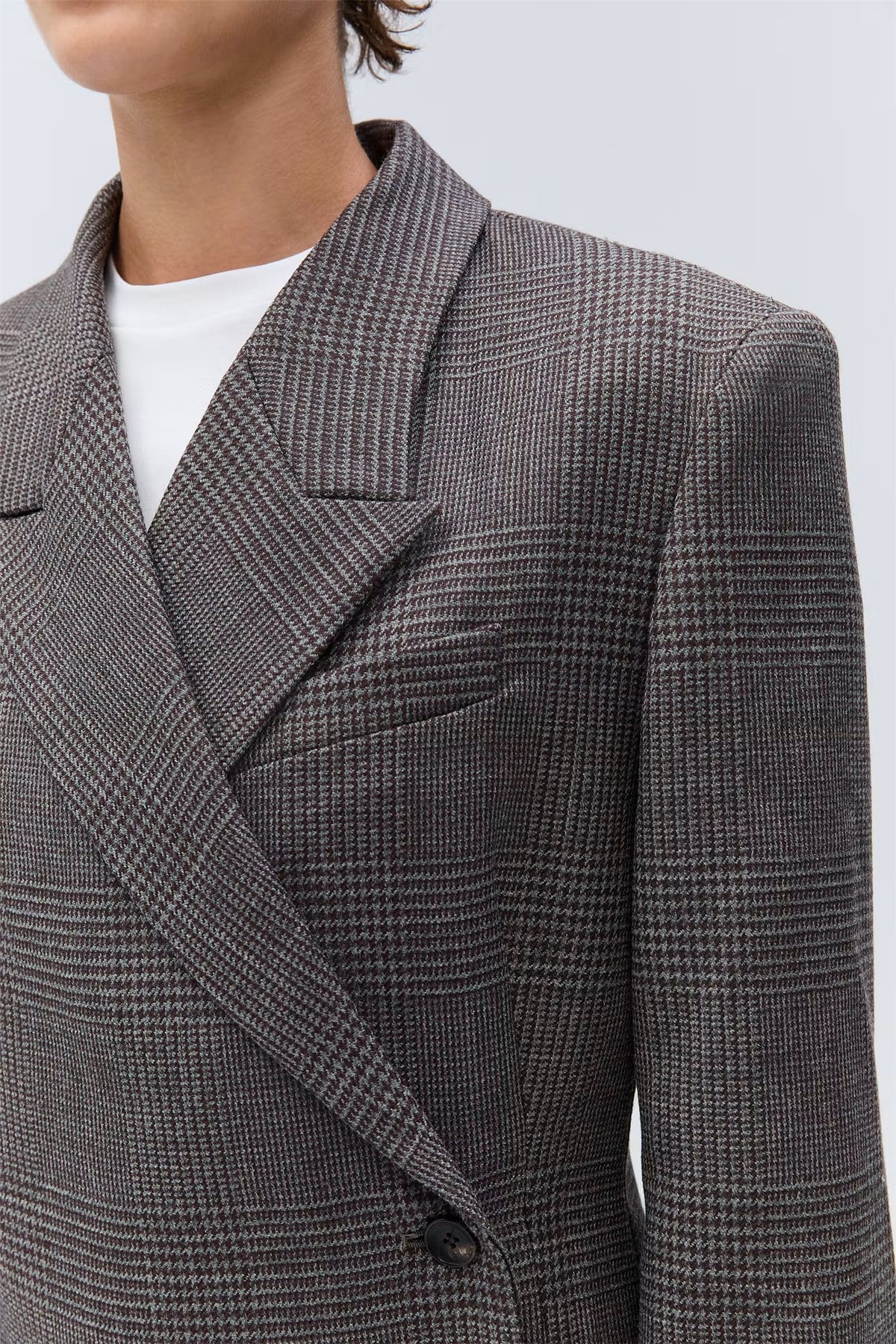 Junia Wool Blazer Cocoa Houndstooth