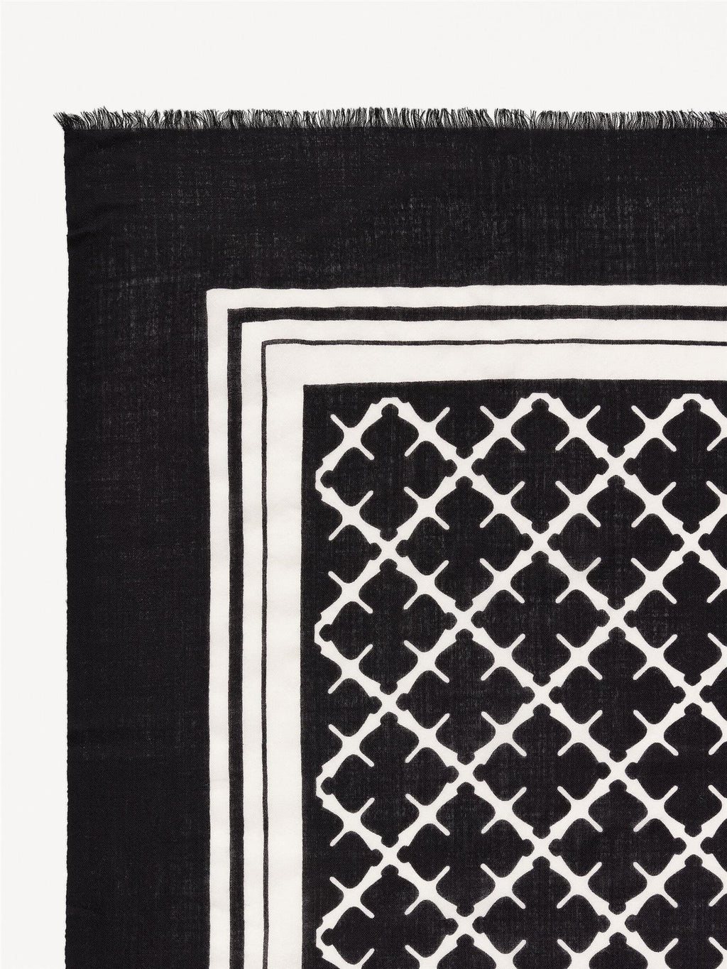 CORNELIS Wool Scarf Black