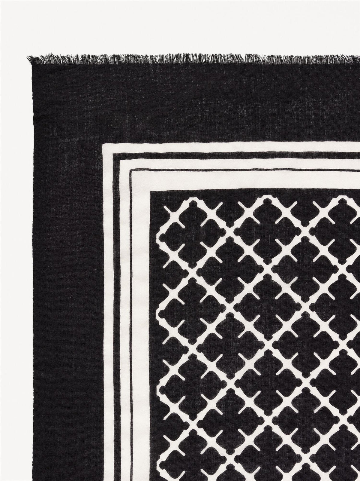 CORNELIS Wool Scarf Black