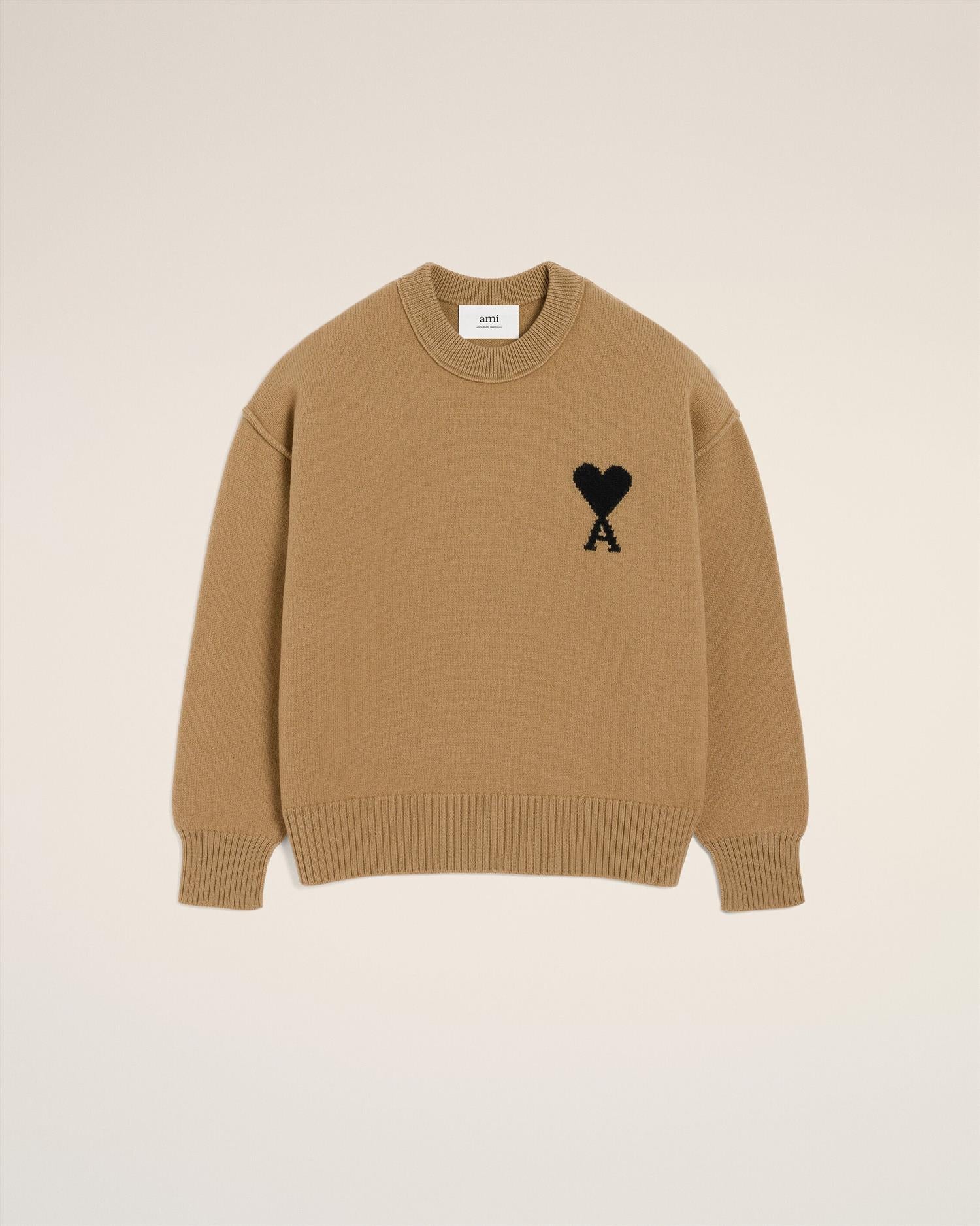 WOOL AMI DE COEUR SWEATER CAMEL