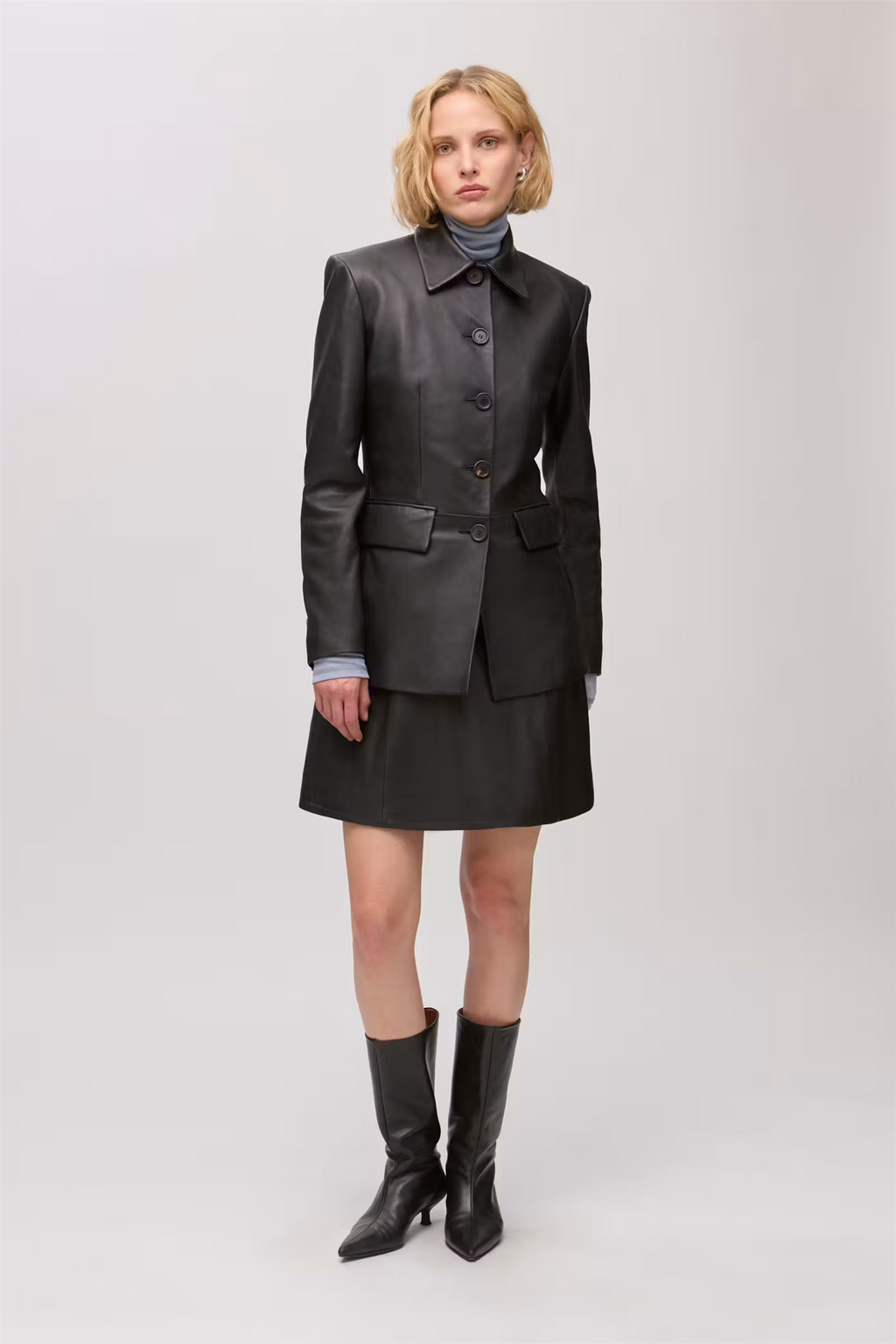 Liza Leather Jacket Black
