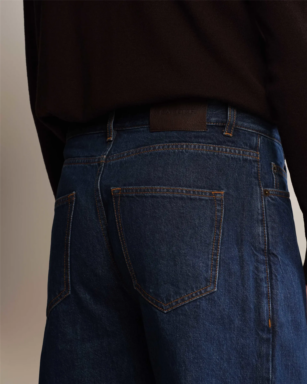 Cavour Regular Straight Leg Jeans Navy
