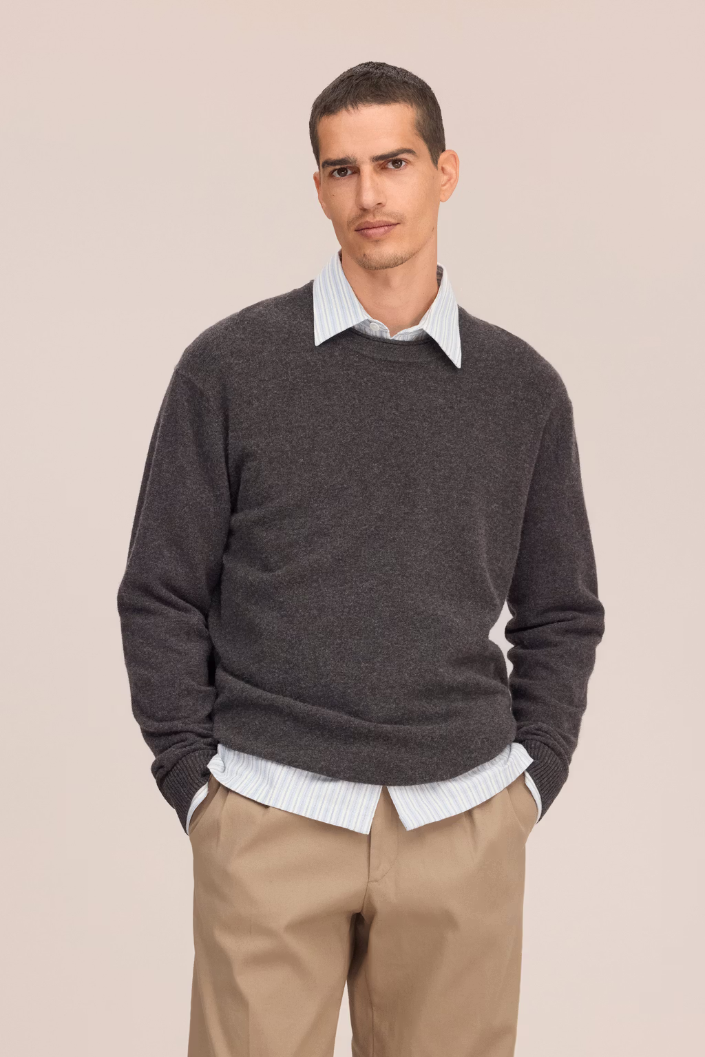 Sammy 60026 Brushed Wool Sweater Earth Melange