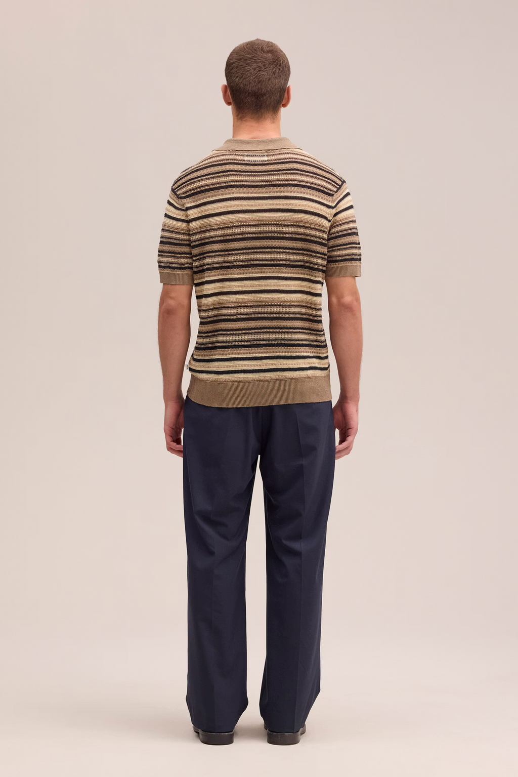Noam Knitted Linen Polo 60043 Mable Husk