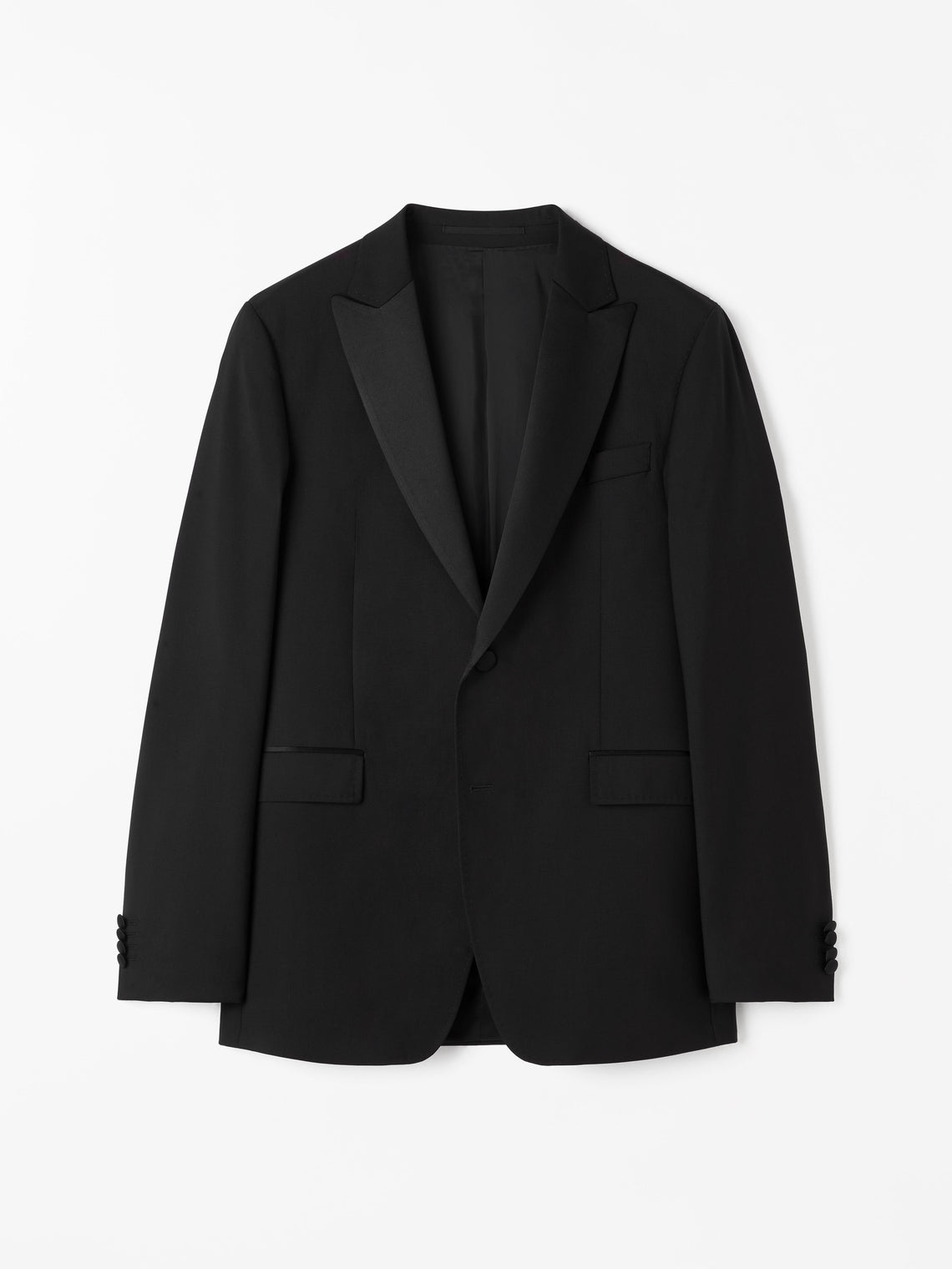 Justin Wool Tux Jacket Black