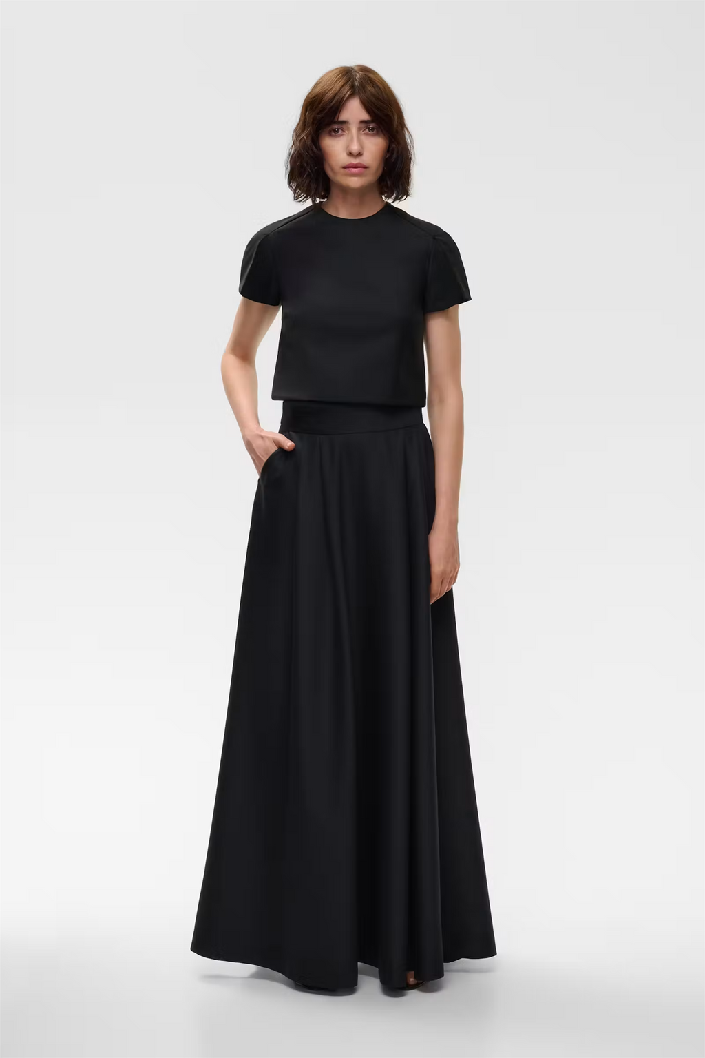 Susanna Wool Blend Skirt Black