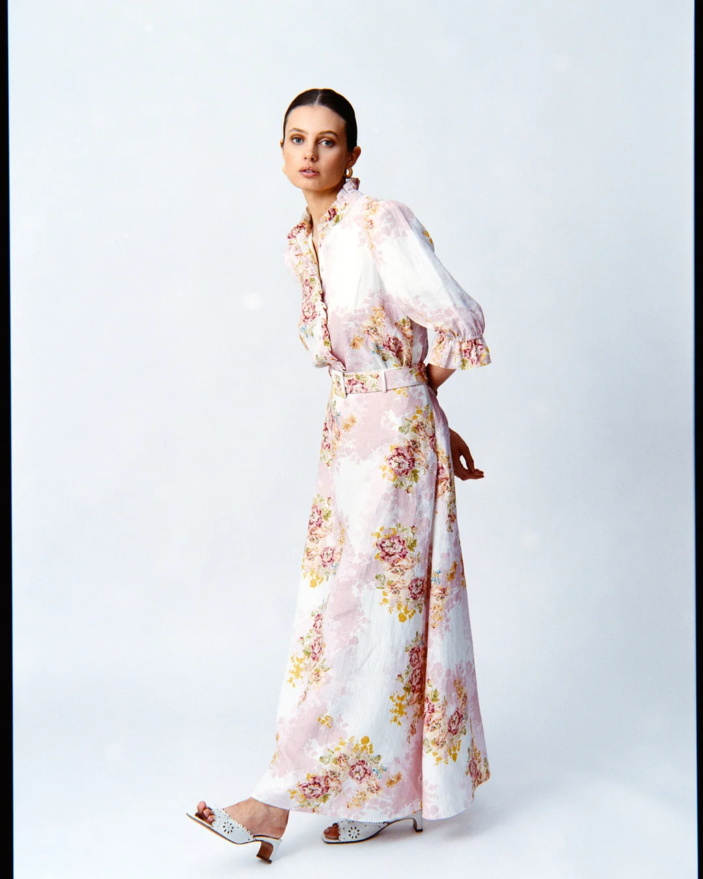 Linen Maxi Skirt Rose Amore