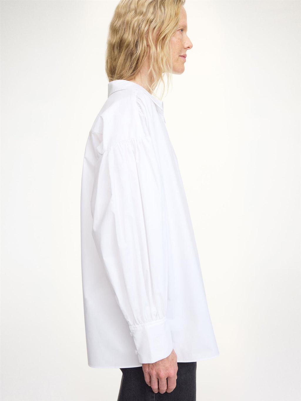 LEONORA Organic Cotton Blouse Pure White