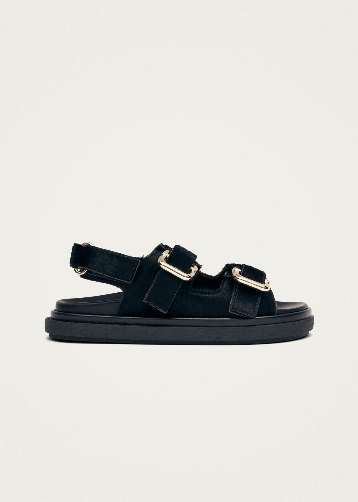 Harper Soft Leather Sandals Black