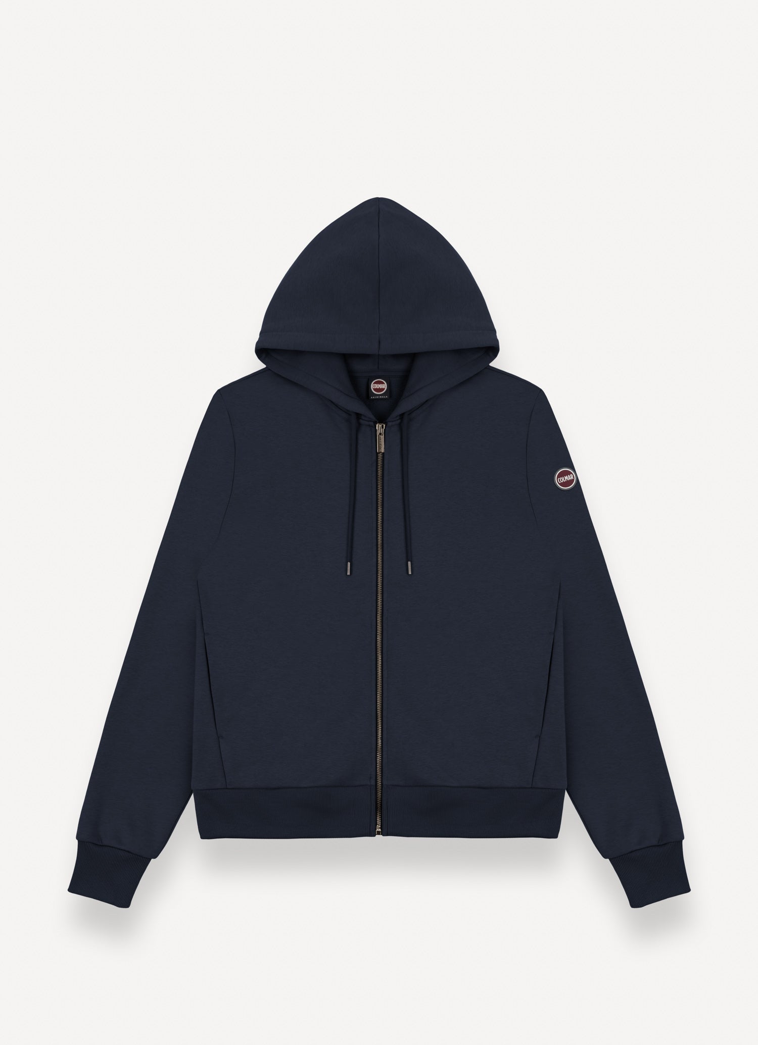 BRUSHED ZIP-HOOD SWEATSHIRT NAVY Blue