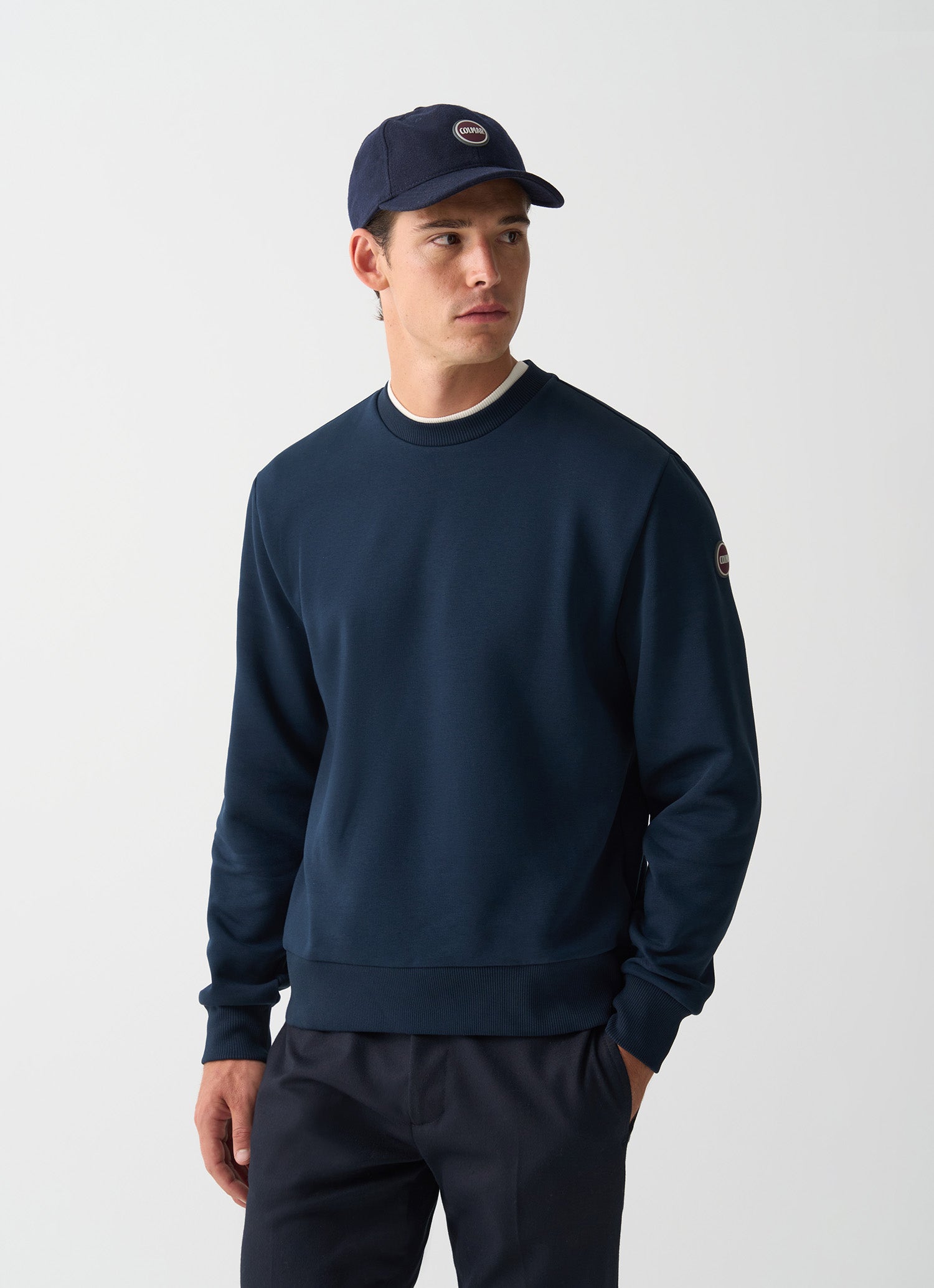 BRUSHED SWEATSHIRT NAVY Blue