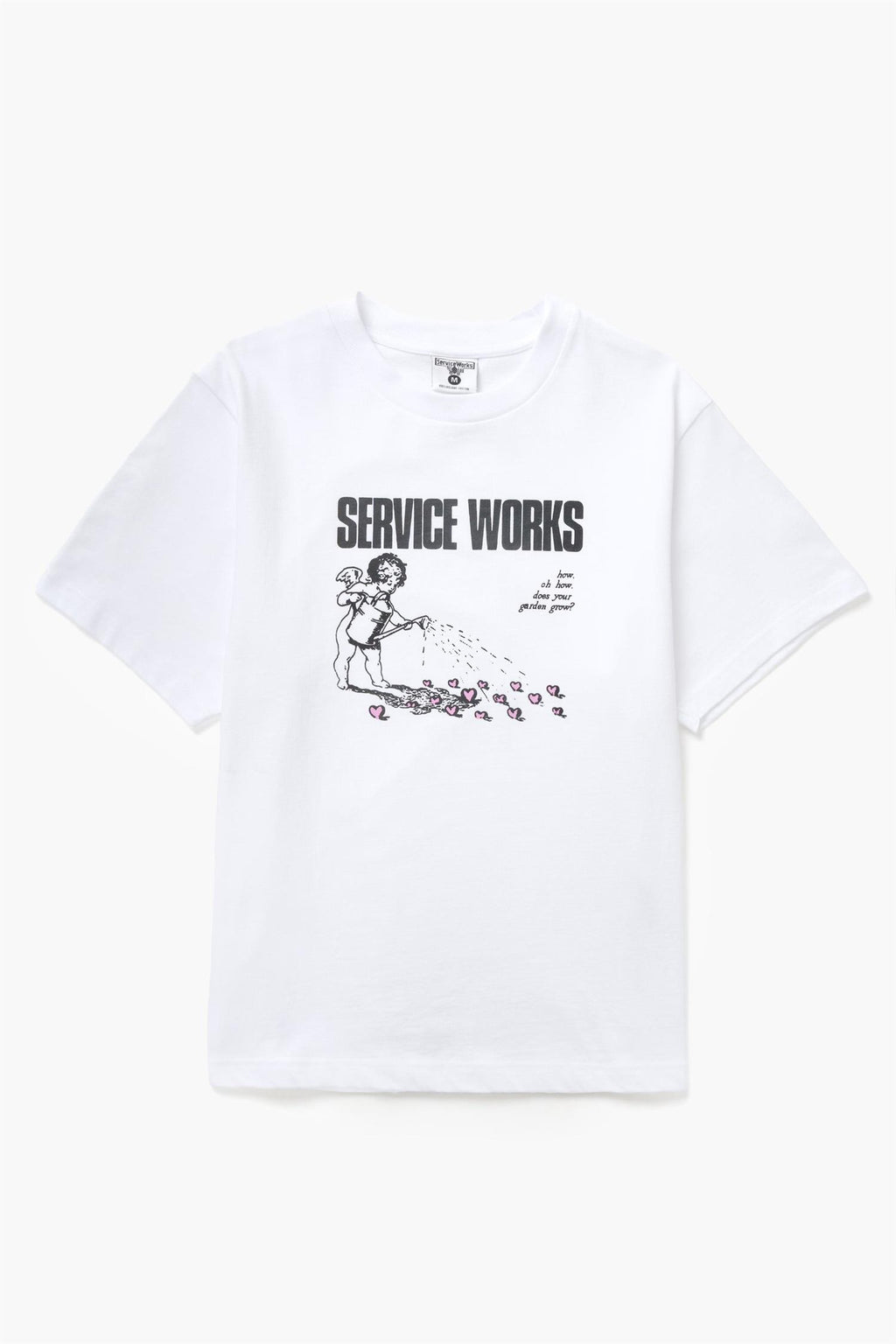 Garden Front Print T-shirt White