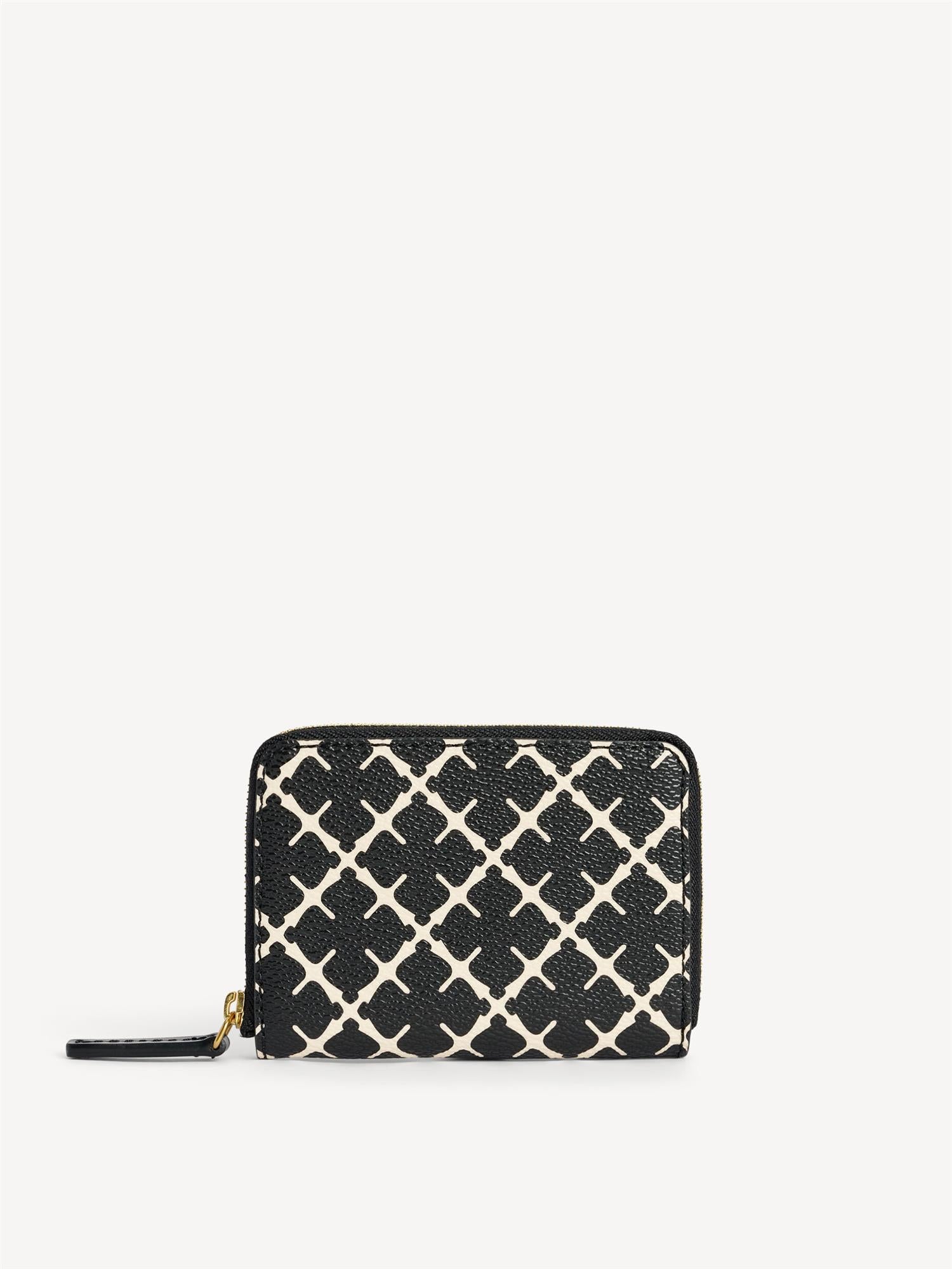 ELIA PRINTED COIN PURSE WALLET BLACK