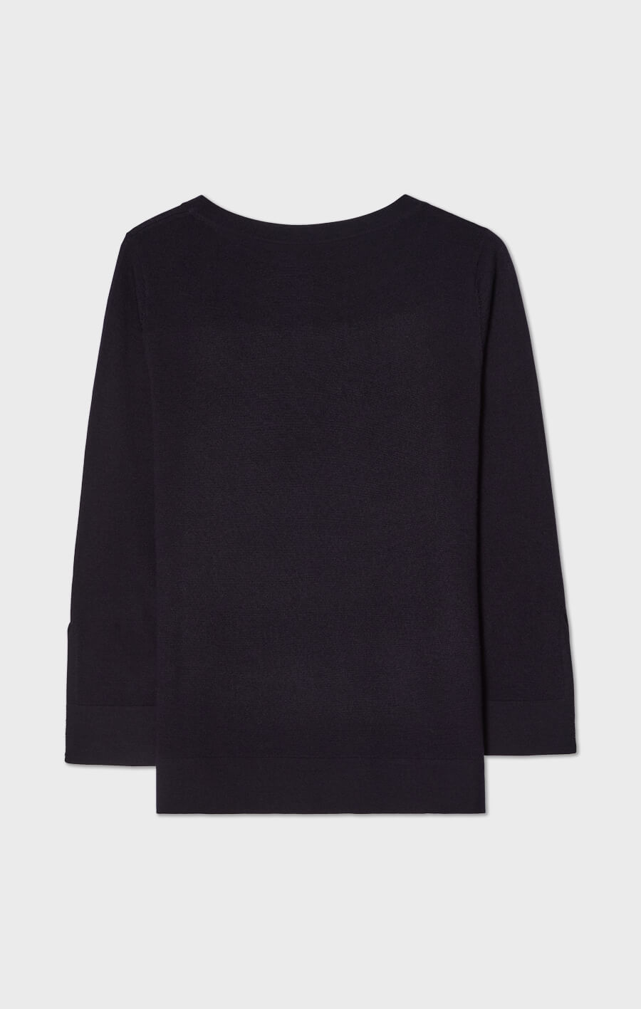 OCEAN BOATNECK WOOL TOP MARINE