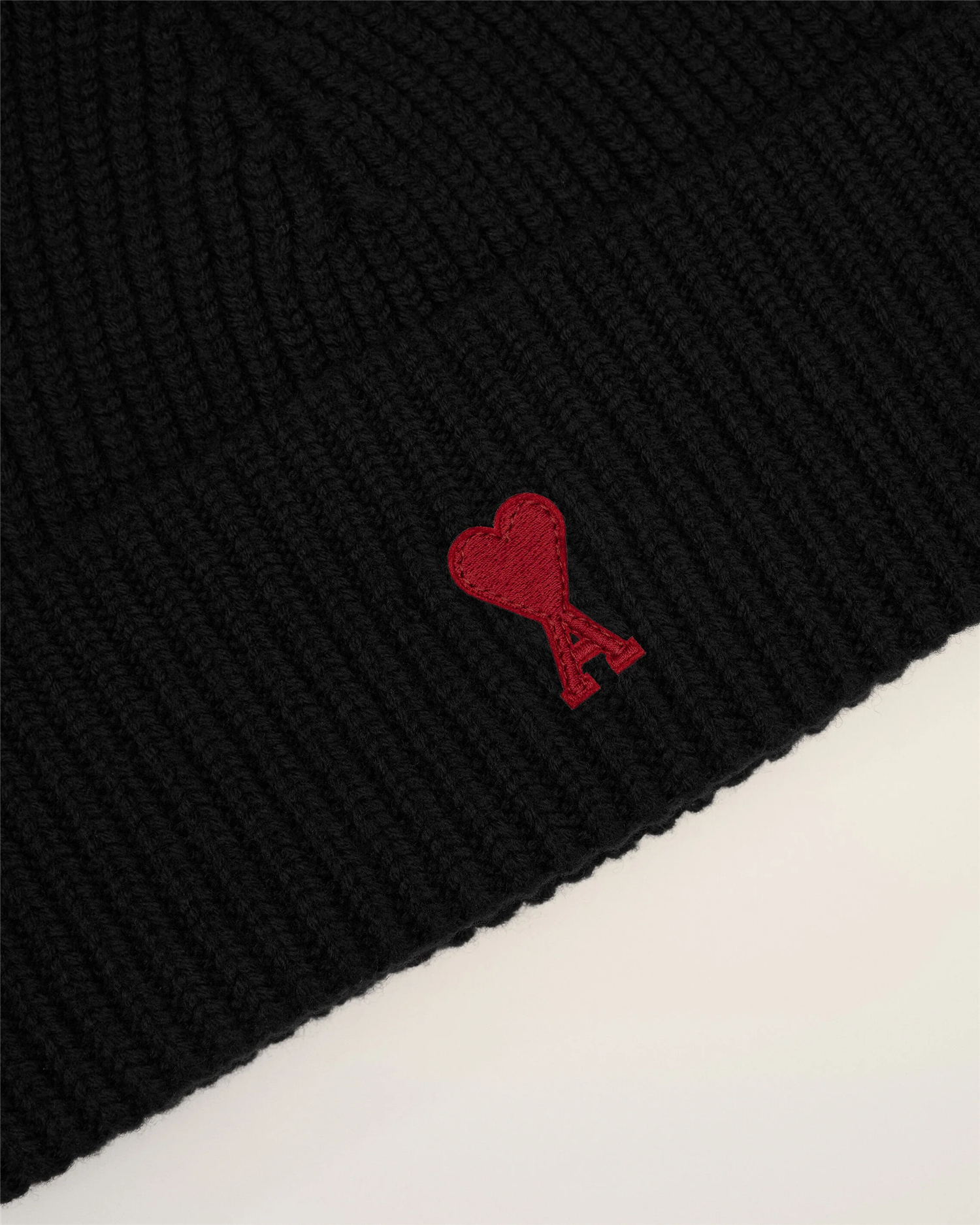 AMI DE COEUR WOOL BEANIE BLACK