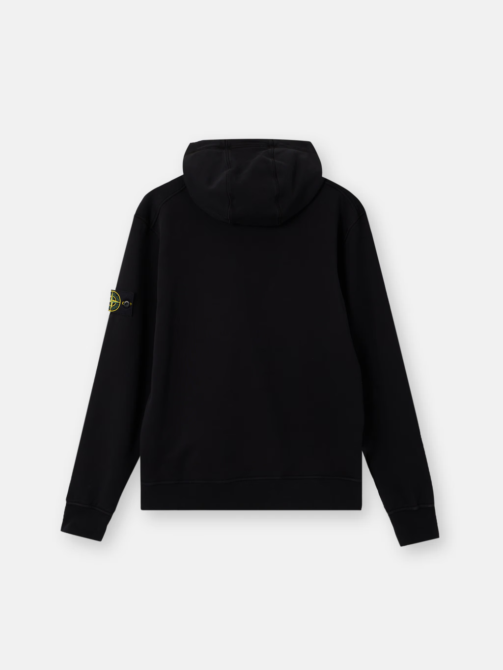 ORGANIC COTTON FLEECE HOODIE BLACK