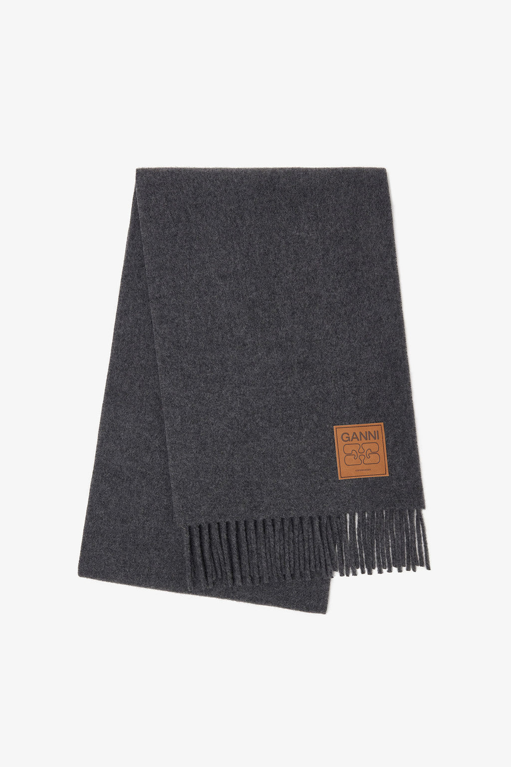 Double Face Wool Solid Scarf Paloma Melange