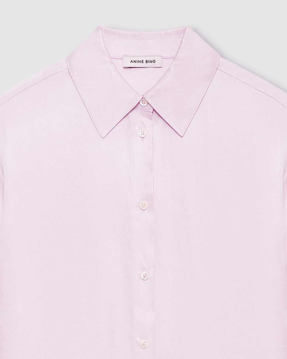 BRIDGET TENCEL BLEND SHIRT POWDER PINK