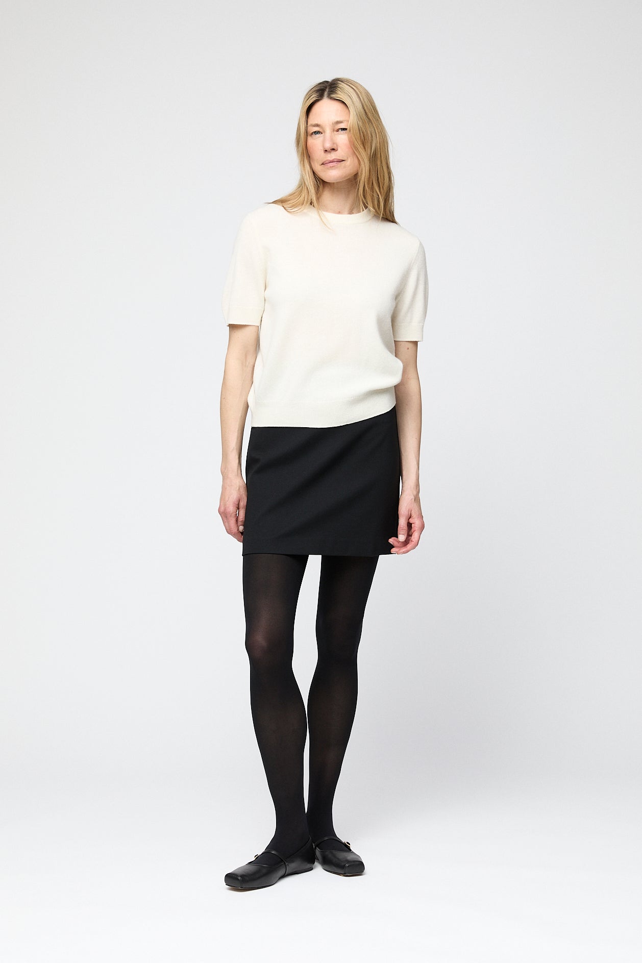 Montauk knitted wool Tee Macadamia