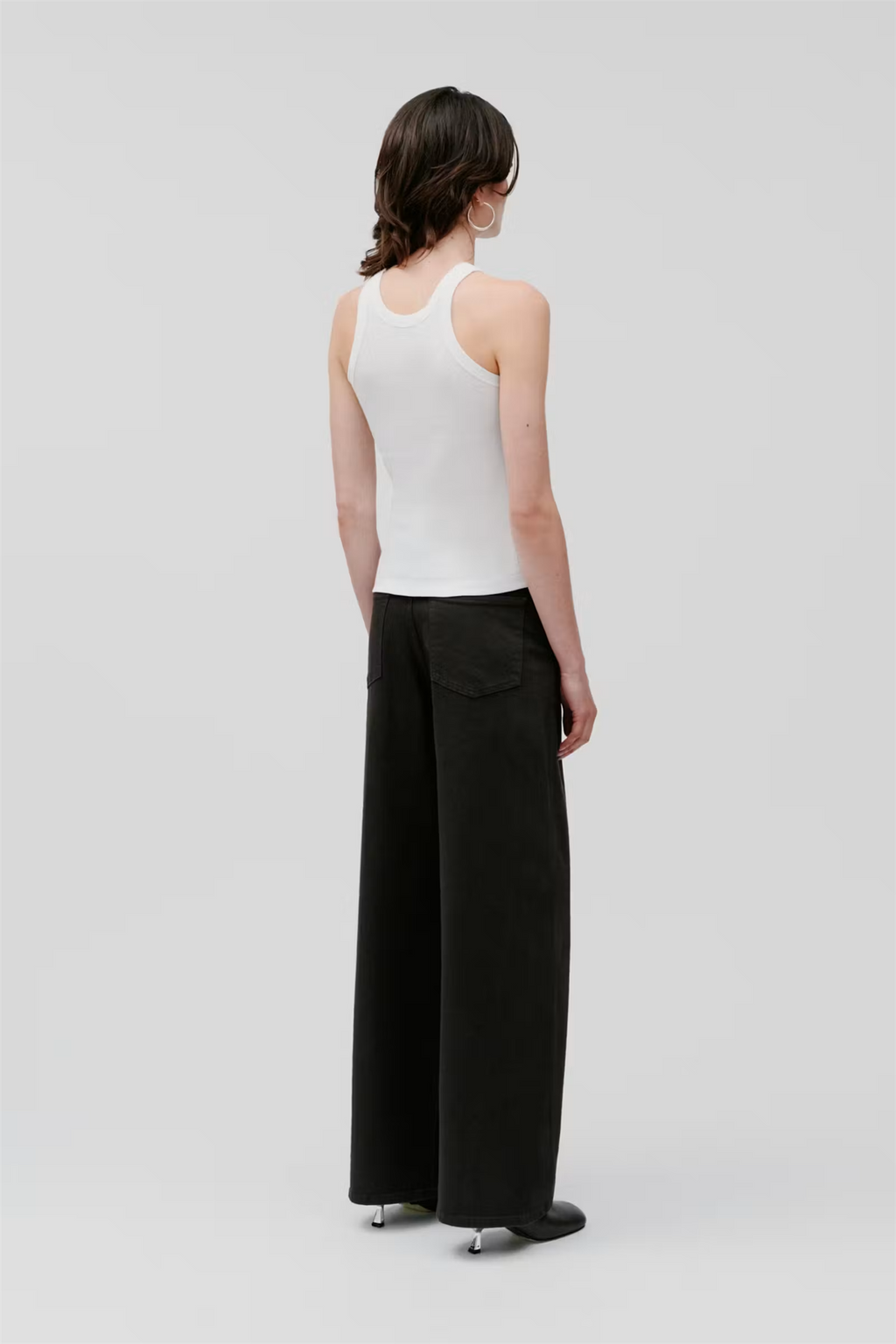 Finley Ribbed Tank Top Bright White