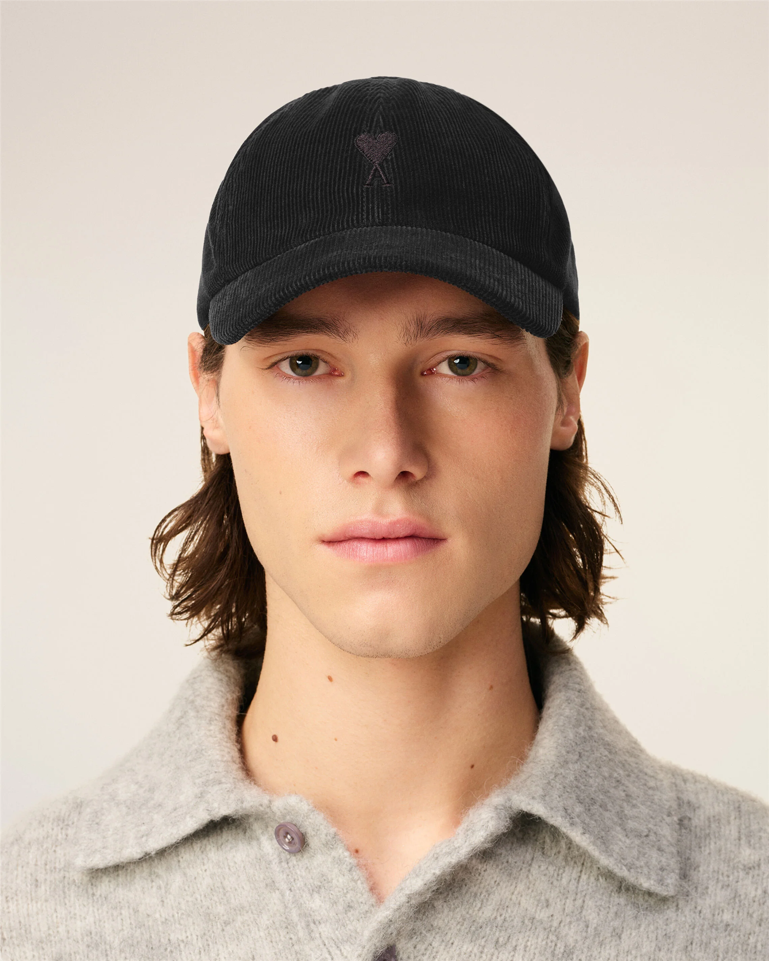 CORDUROY AMI DE COEUR CAP ANTHRACITE