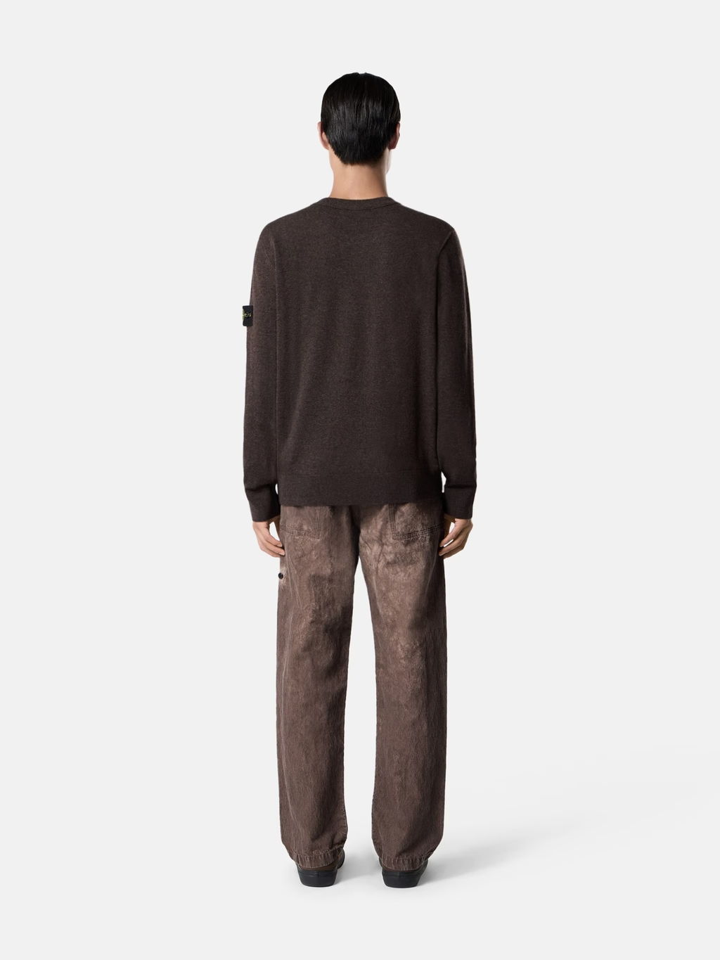 Knitted 12gg RWS Wool Sweater LEAD GREY