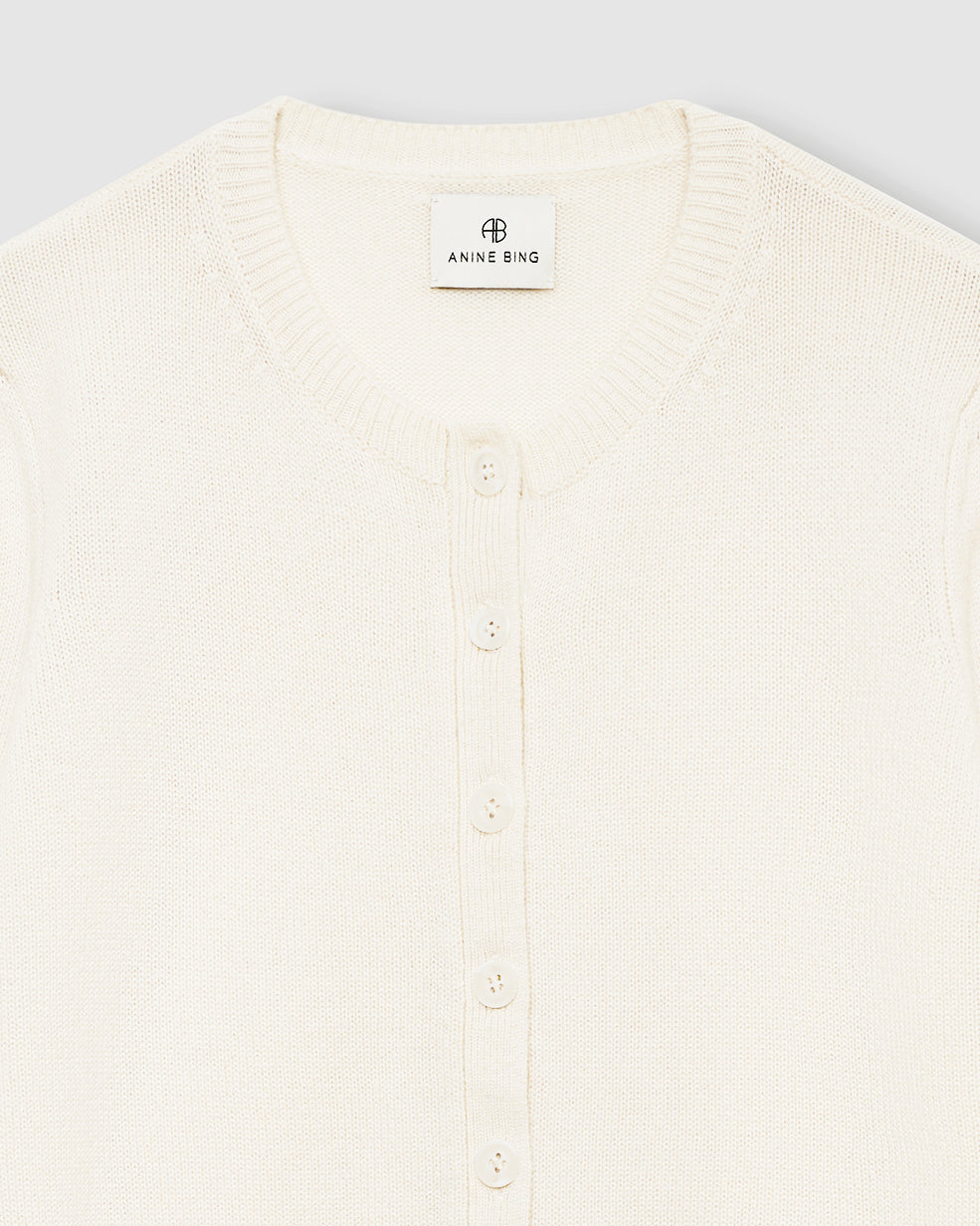 GRACIE CASHMERE CARDIGAN CREAM