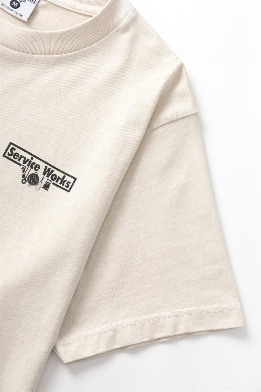 Pigment Dyed Trademark T-shirt Natural