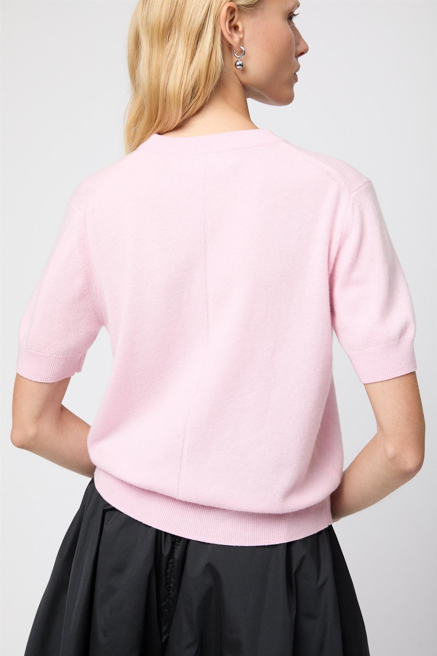 Montauk knitted wool Tee Ballet Pink