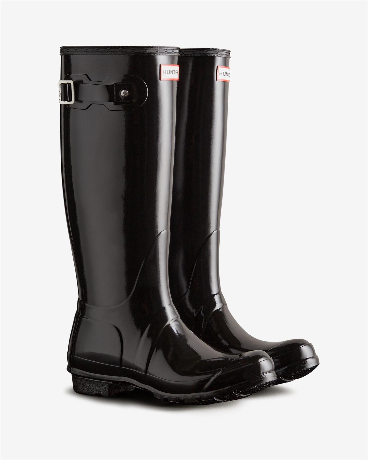 WOMENS ORIGINAL TALL GLOSS BOOTS Black
