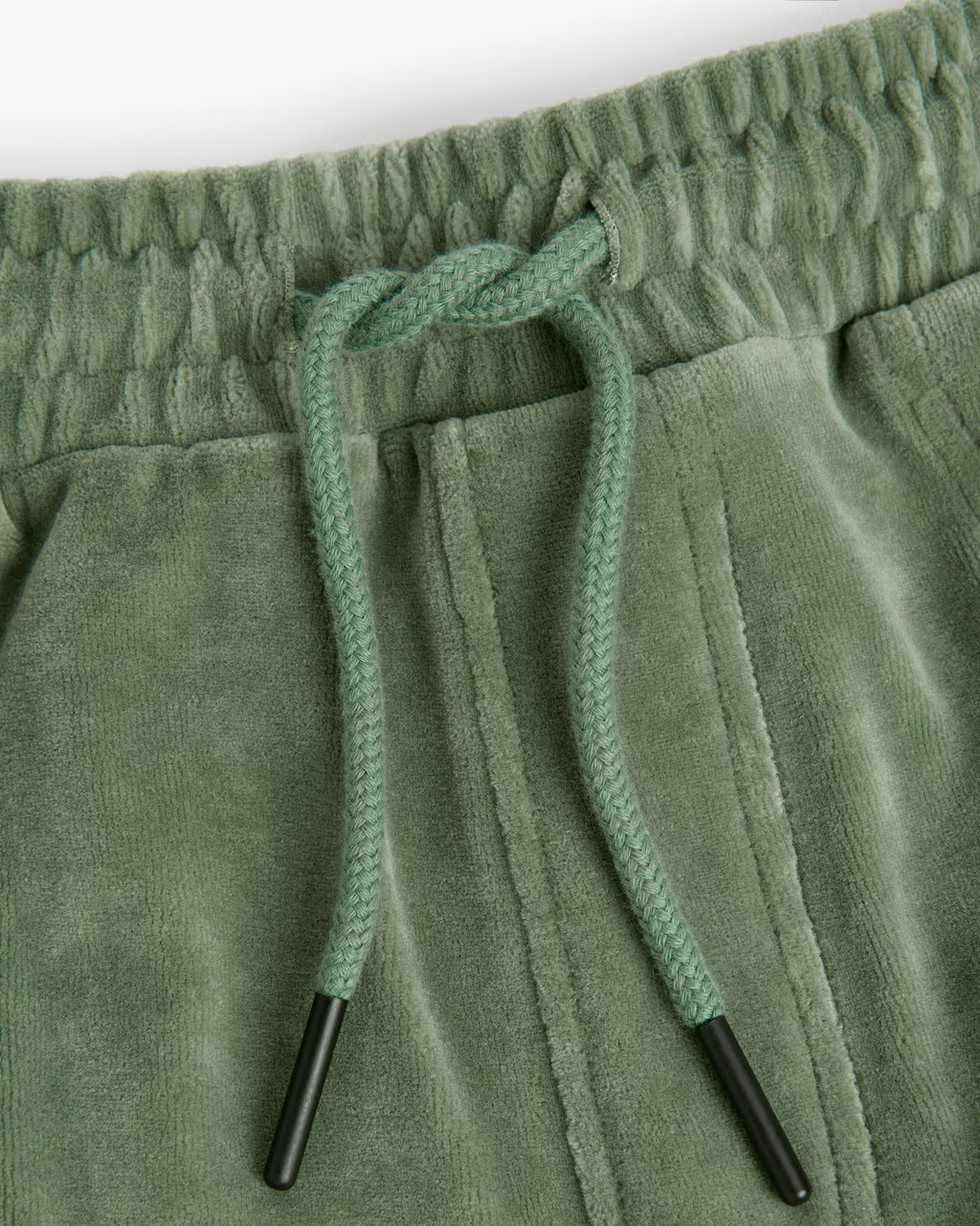 Nicola Velour Shorts Green